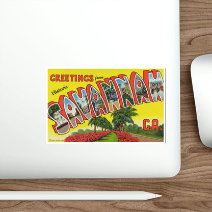 Savannah GA (Greeting Cards) STICKER Vinyl Die-Cut Decal-The Sticker Space