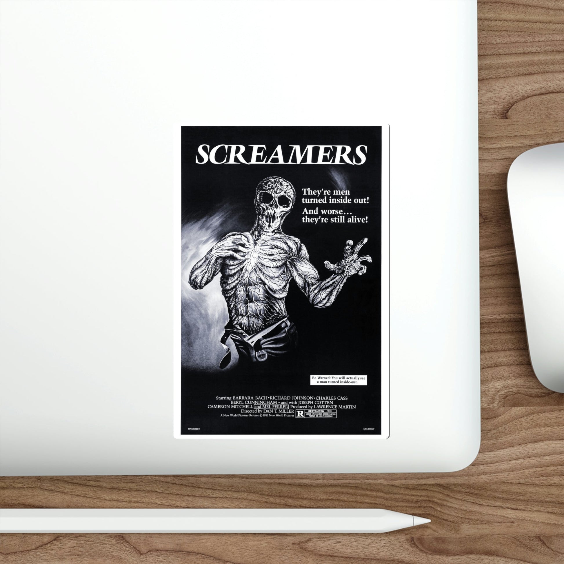 Screamers 1981 Movie Poster STICKER Vinyl Die-Cut Decal-The Sticker Space