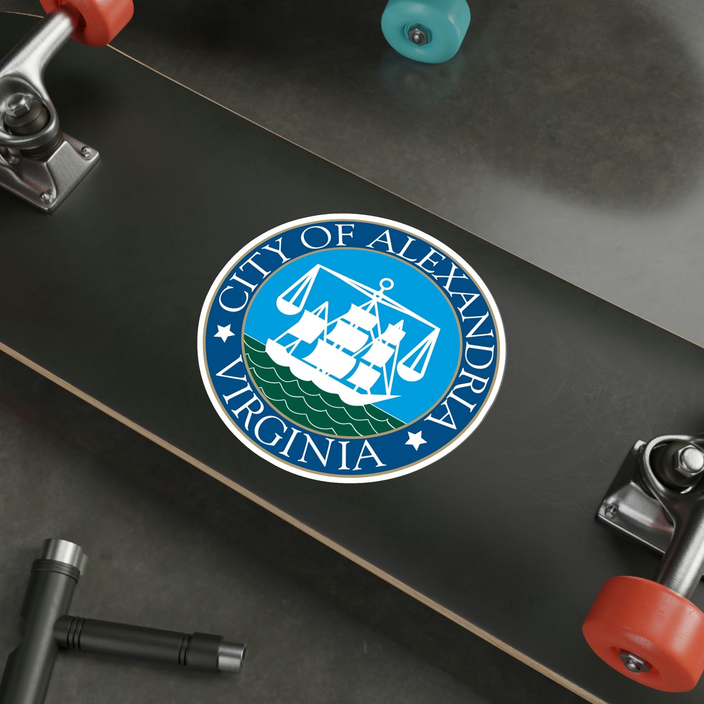 Seal of Alexandria Virginia STICKER Vinyl Die-Cut Decal-The Sticker Space