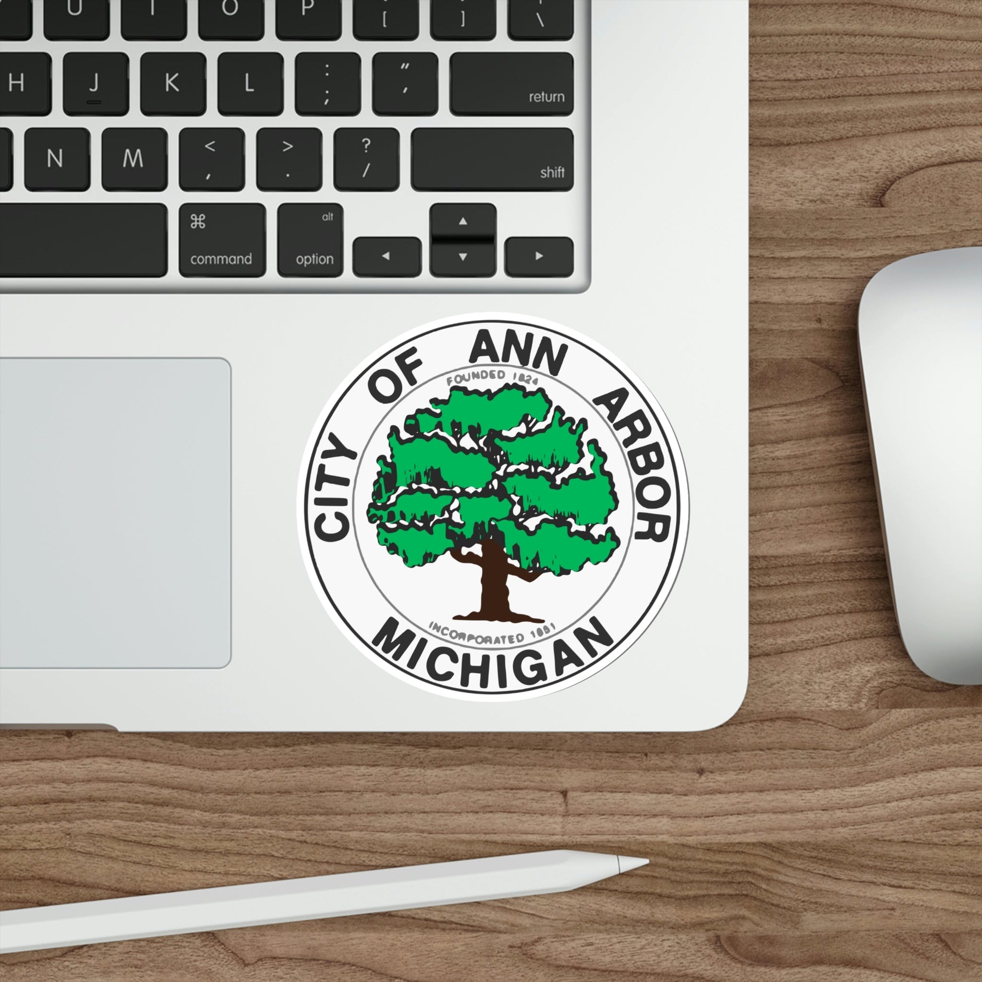 Seal of Ann Arbor Michigan USA STICKER Vinyl Die-Cut Decal-The Sticker Space