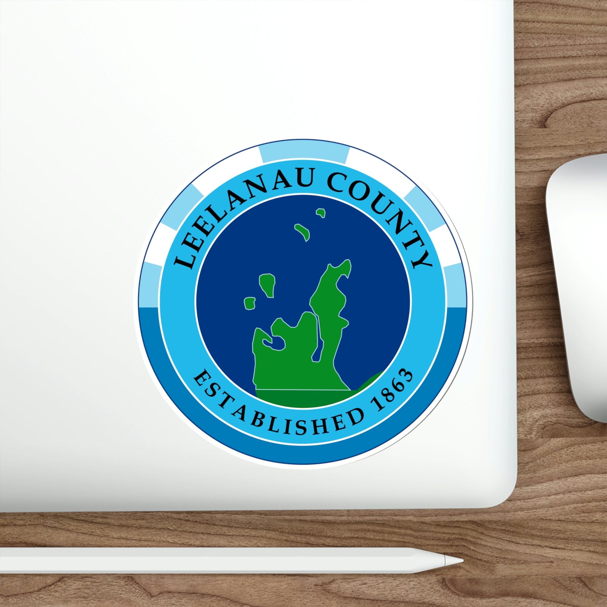 Seal of Leelanau County, Michigan USA STICKER Vinyl Die-Cut Decal-The Sticker Space