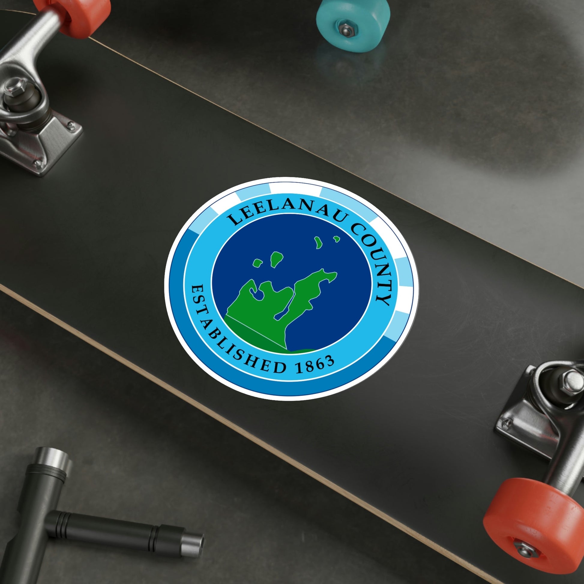 Seal of Leelanau County, Michigan USA STICKER Vinyl Die-Cut Decal-The Sticker Space