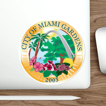 Seal of Miami Gardens Florida USA STICKER Vinyl Die-Cut Decal-The Sticker Space