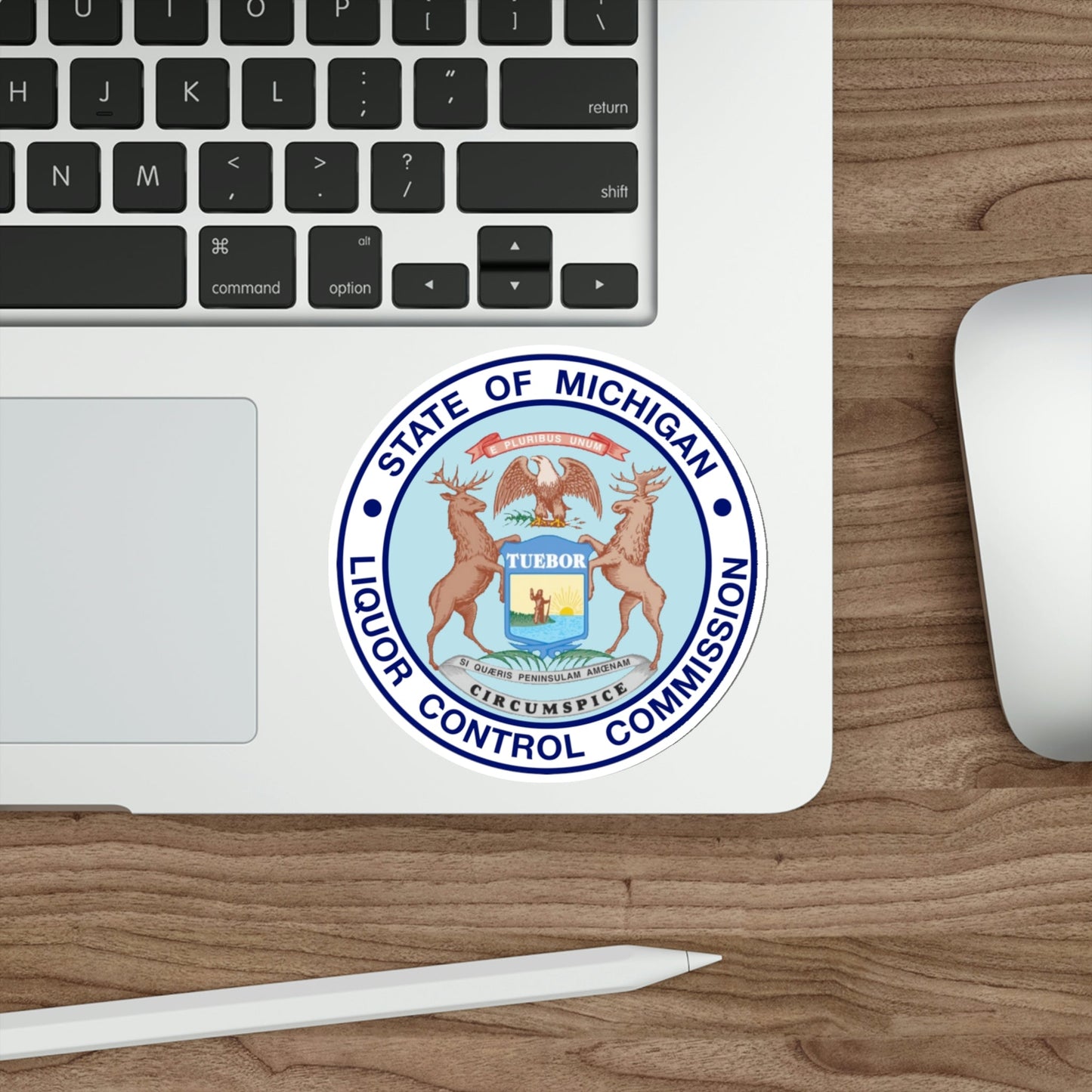 Seal of Michigan Liquor Control Commission STICKER Vinyl Die-Cut Decal-The Sticker Space