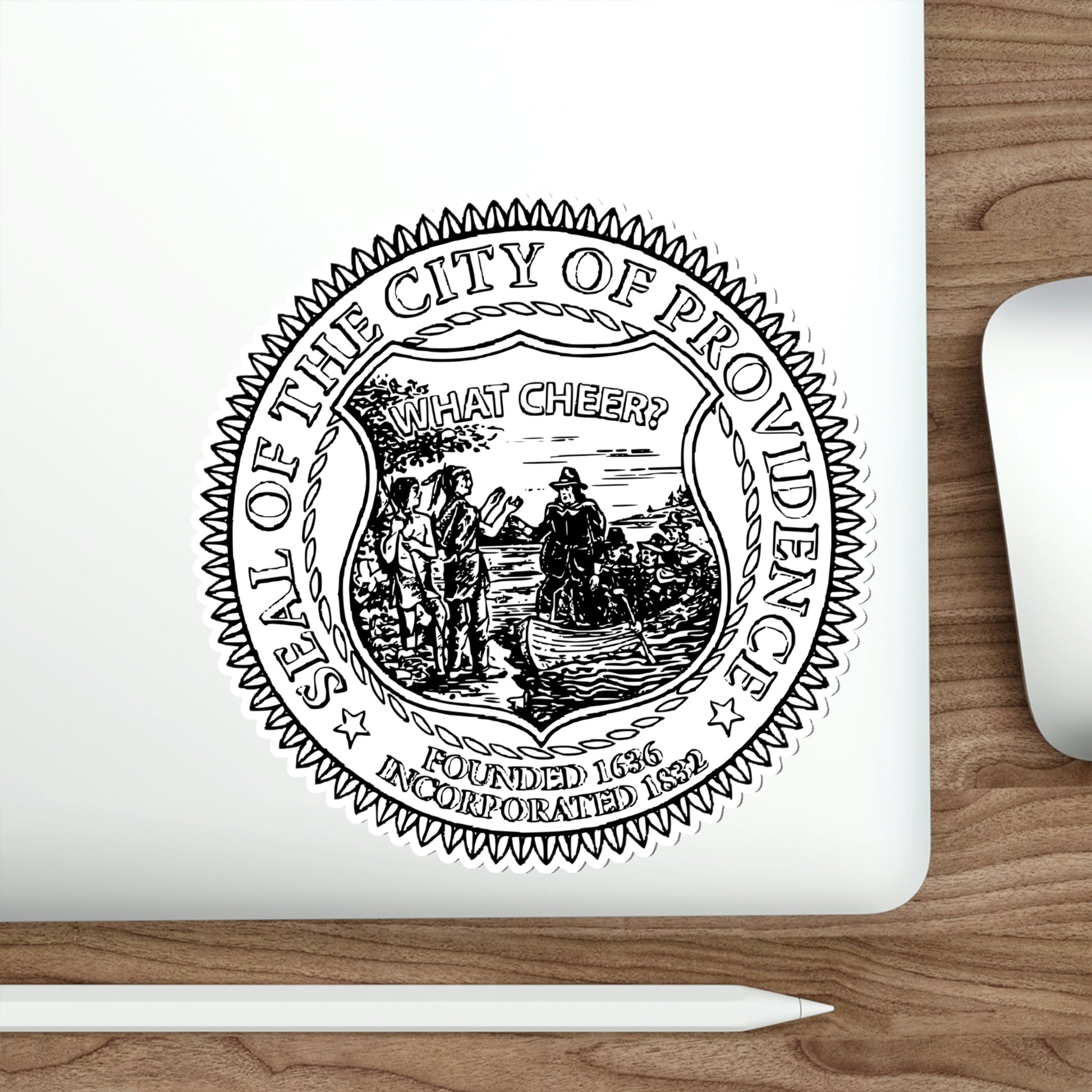 Seal of Providence Rhode Island USA STICKER Vinyl Die-Cut Decal-The Sticker Space
