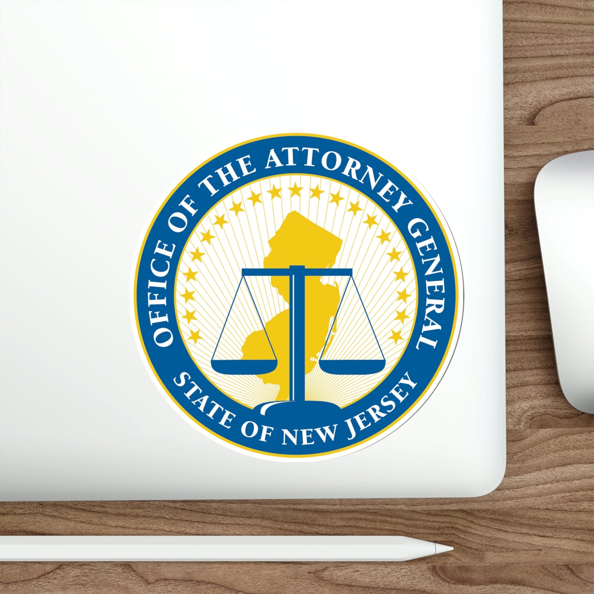 Seal of the Attorney General of New Jersey STICKER Vinyl Die-Cut Decal-The Sticker Space