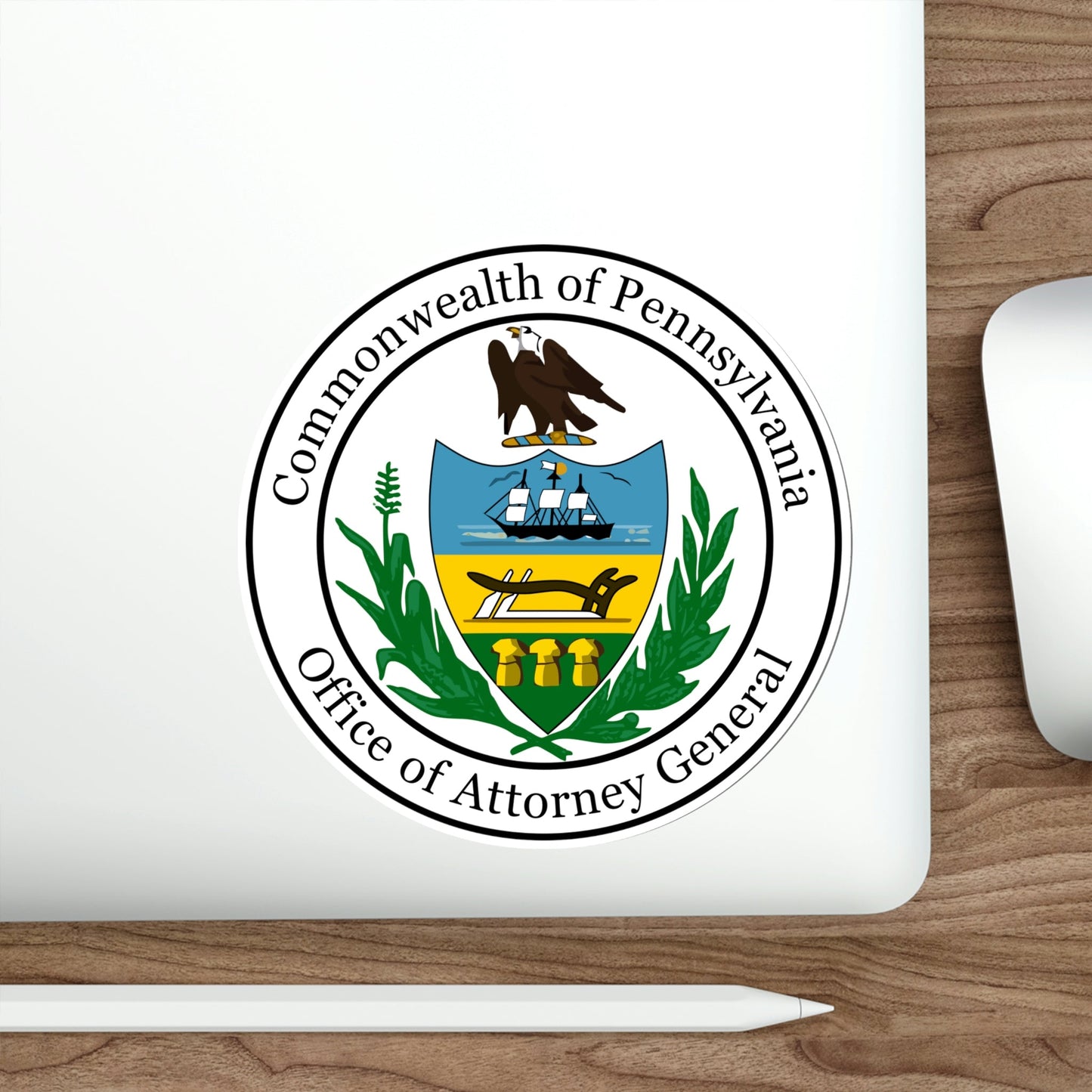 Seal of the Attorney General of Pennsylvania STICKER Vinyl Die-Cut Decal-The Sticker Space