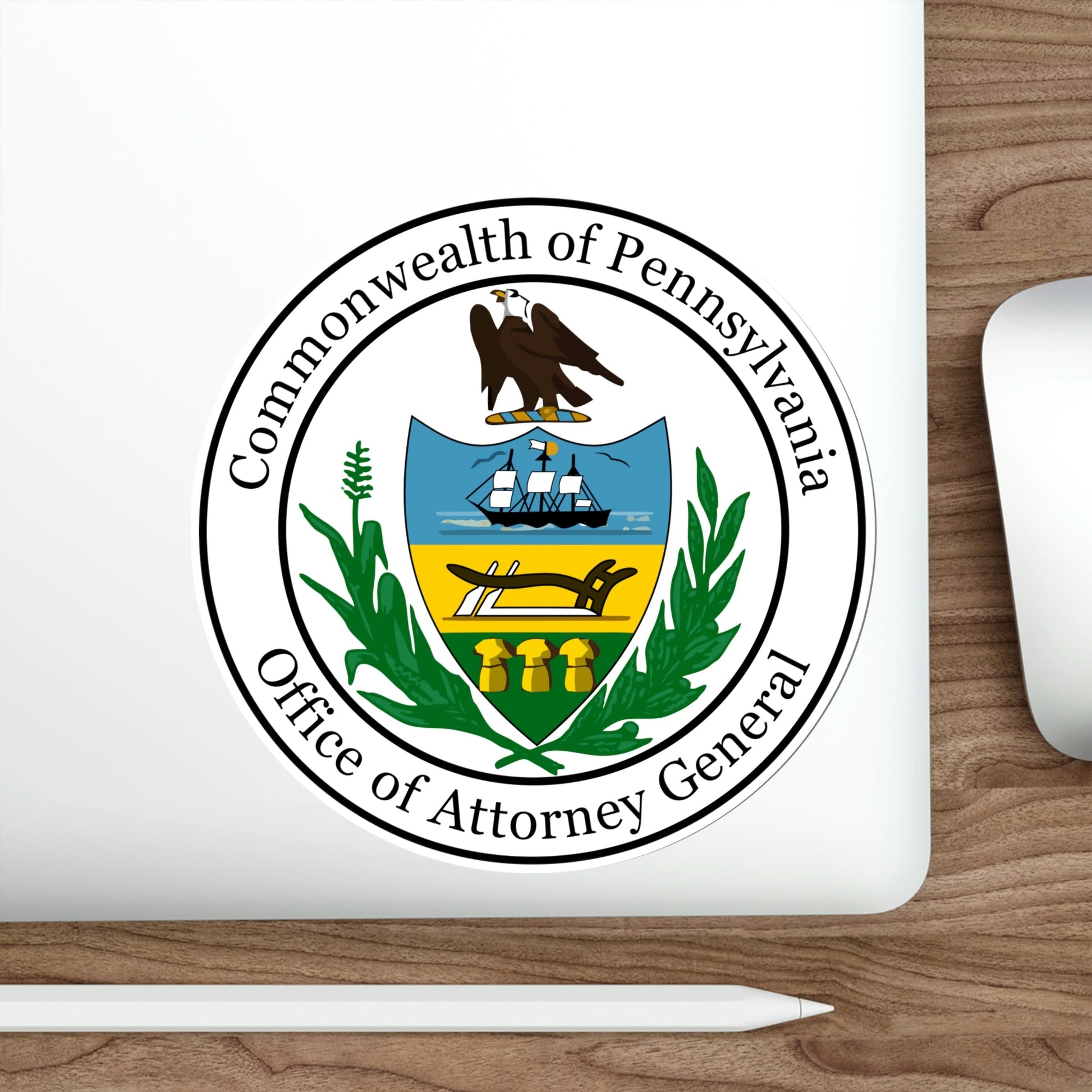 Seal of the Attorney General of Pennsylvania STICKER Vinyl Die-Cut Decal-The Sticker Space