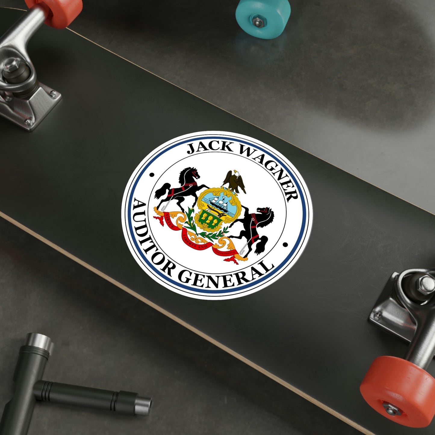 Seal of the Auditor General of Pennsylvania Jack Wagner STICKER Vinyl Die-Cut Decal-The Sticker Space