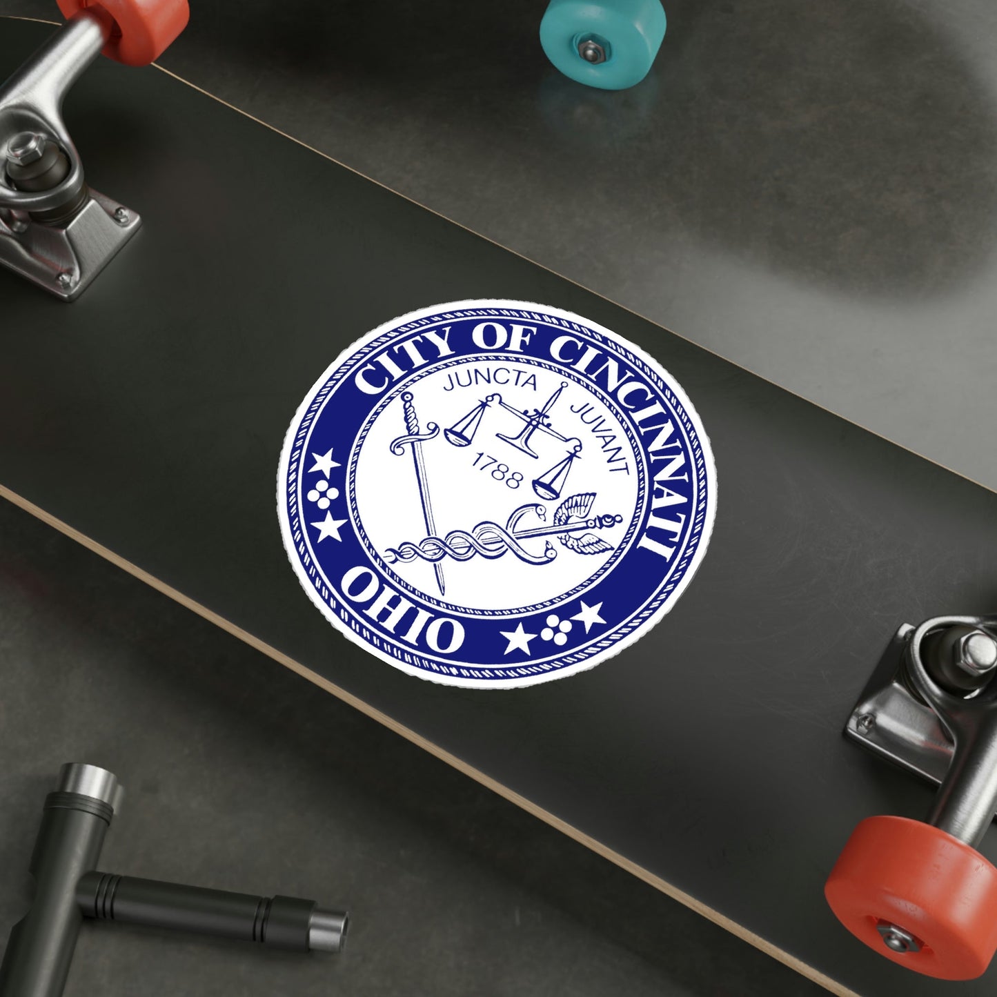 Seal of the City of Cincinnati Ohio USA STICKER Vinyl Die-Cut Decal-The Sticker Space