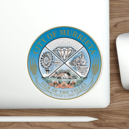 Seal of the City of Murrieta USA STICKER Vinyl Die-Cut Decal-The Sticker Space