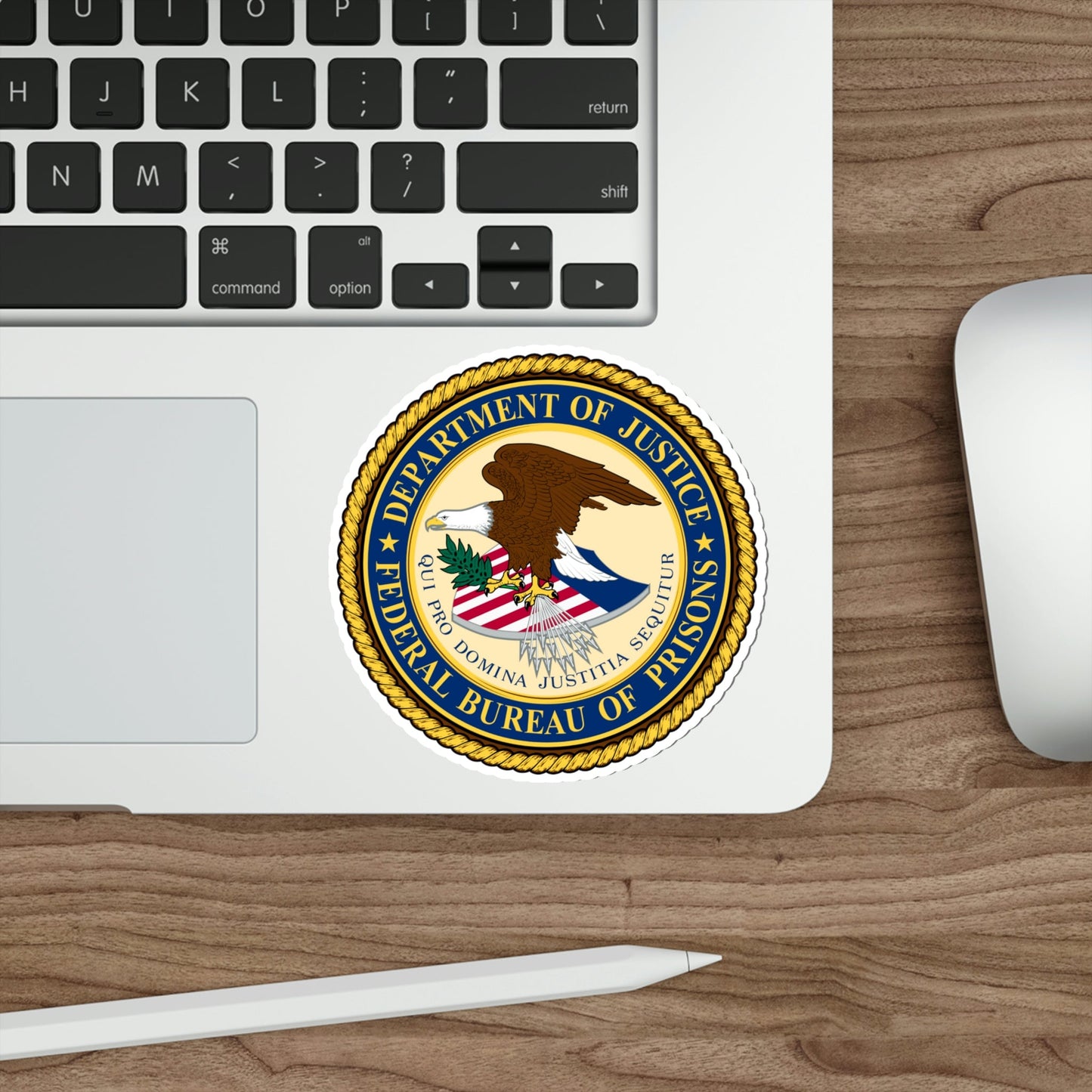 Seal of the Federal Bureau of Prisons BOP STICKER Vinyl Die-Cut Decal-The Sticker Space