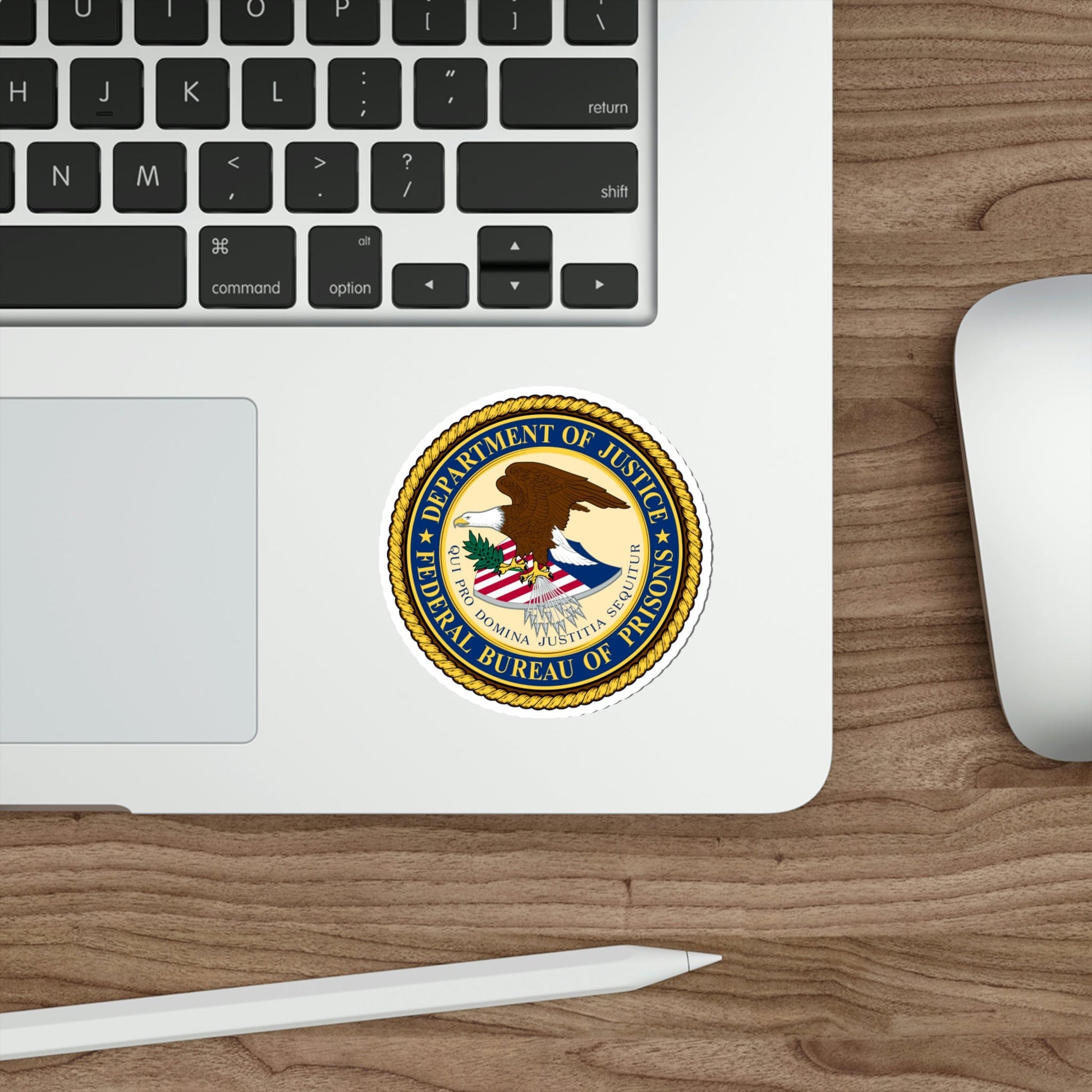 Seal of the Federal Bureau of Prisons BOP STICKER Vinyl Die-Cut Decal-The Sticker Space