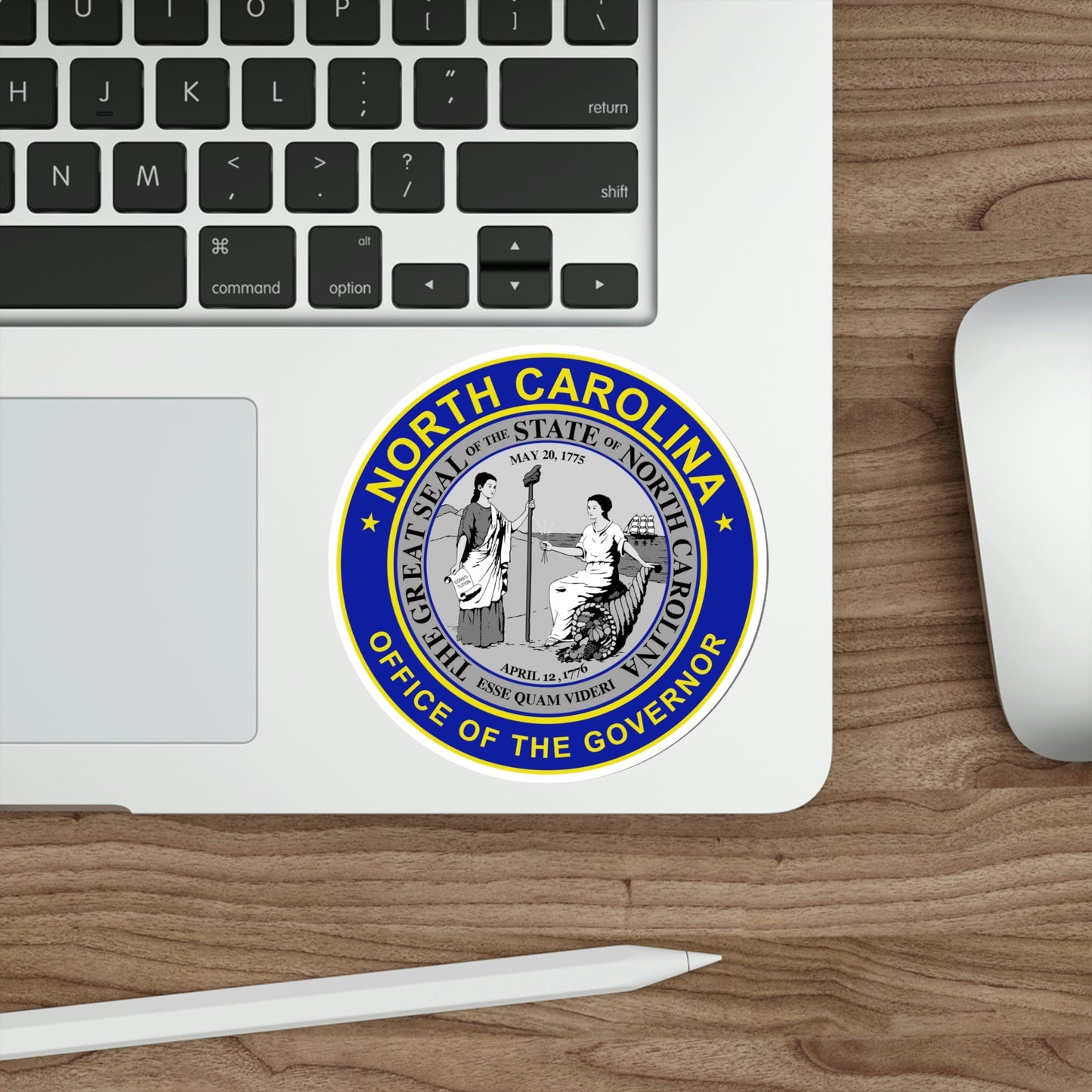 Seal of the Governor of North Carolina STICKER Vinyl Die-Cut Decal-The Sticker Space