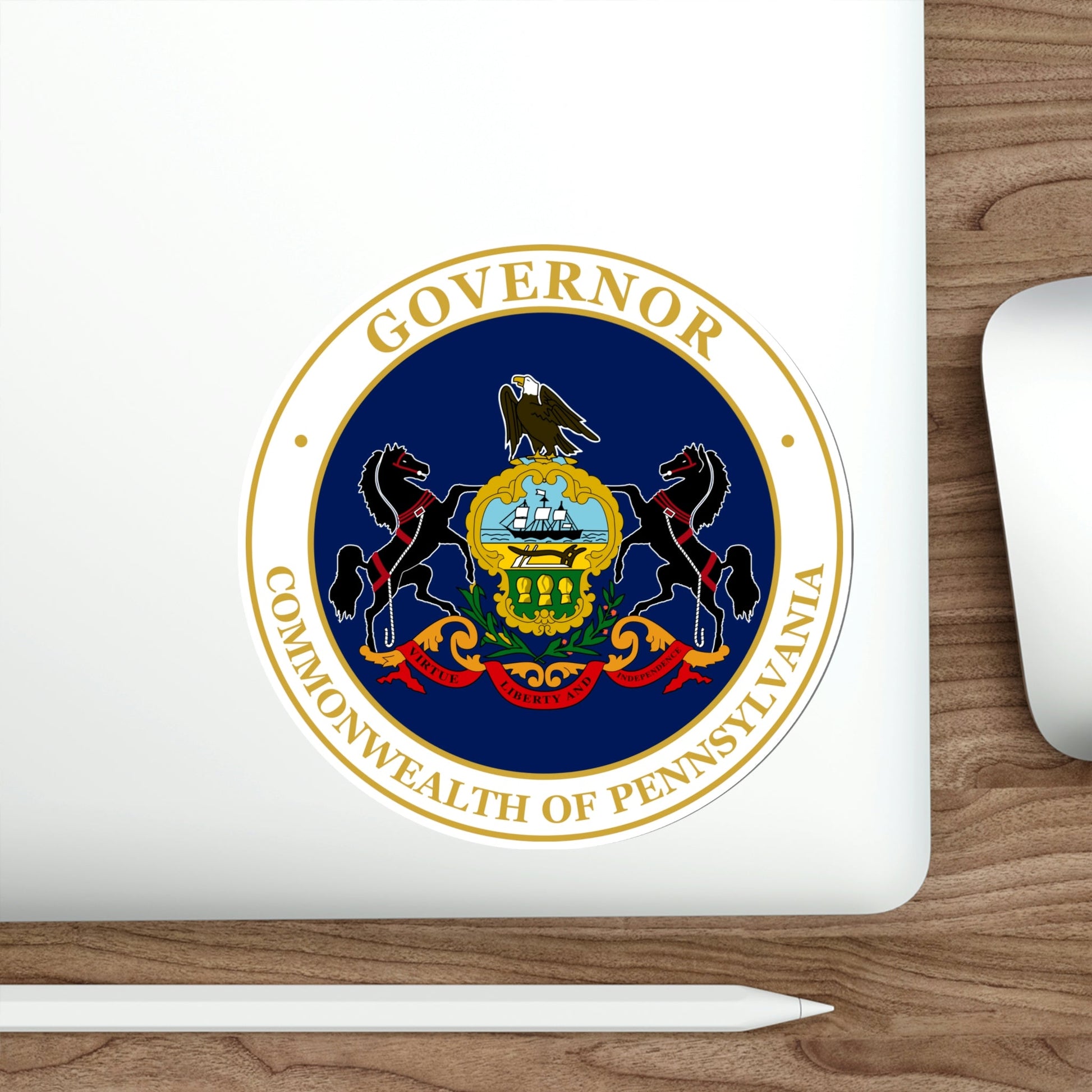 Seal of the Governor of Pennsylvania v2 STICKER Vinyl Die-Cut Decal-The Sticker Space