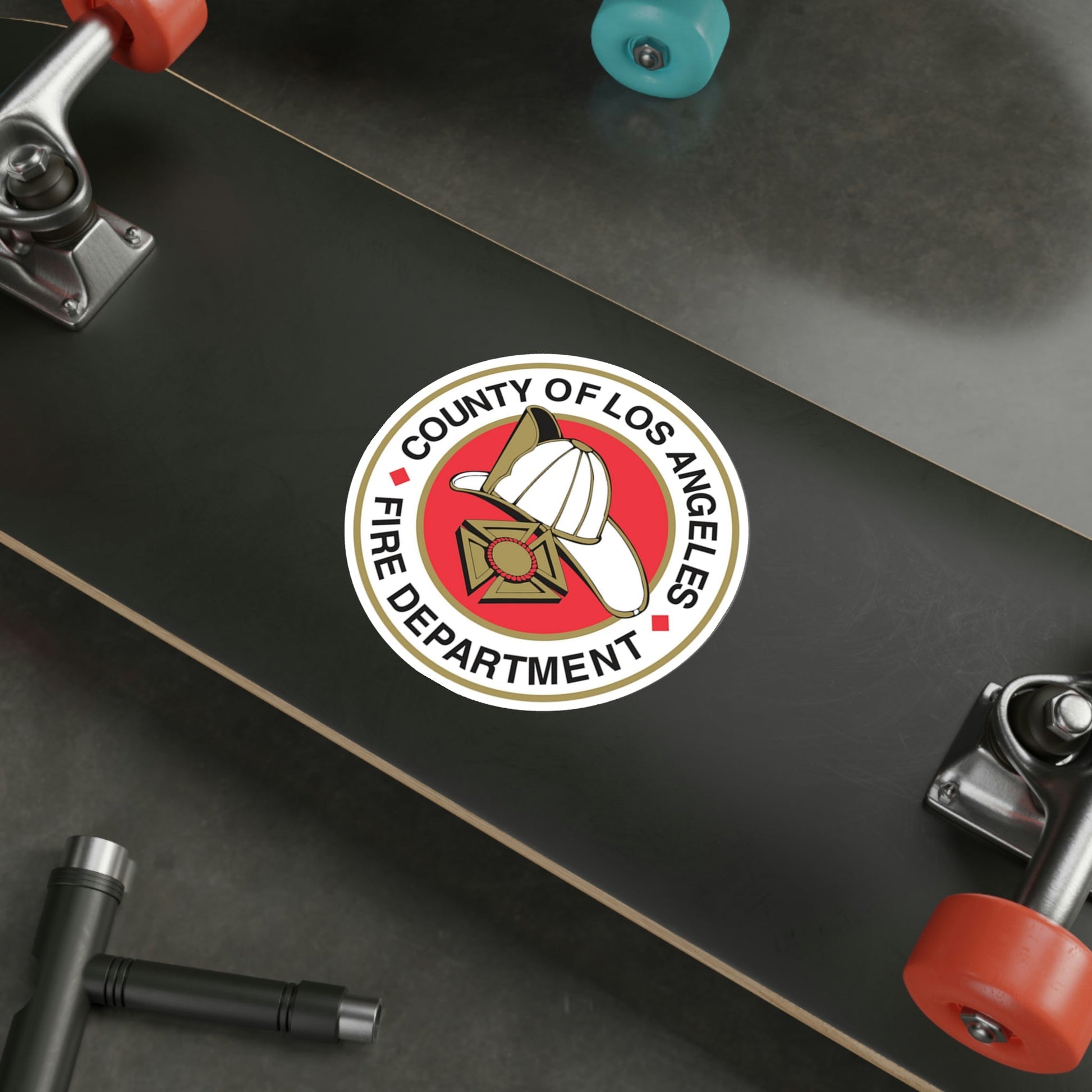 Seal of the Los Angeles County Fire Department USA STICKER Vinyl Die-Cut Decal-The Sticker Space