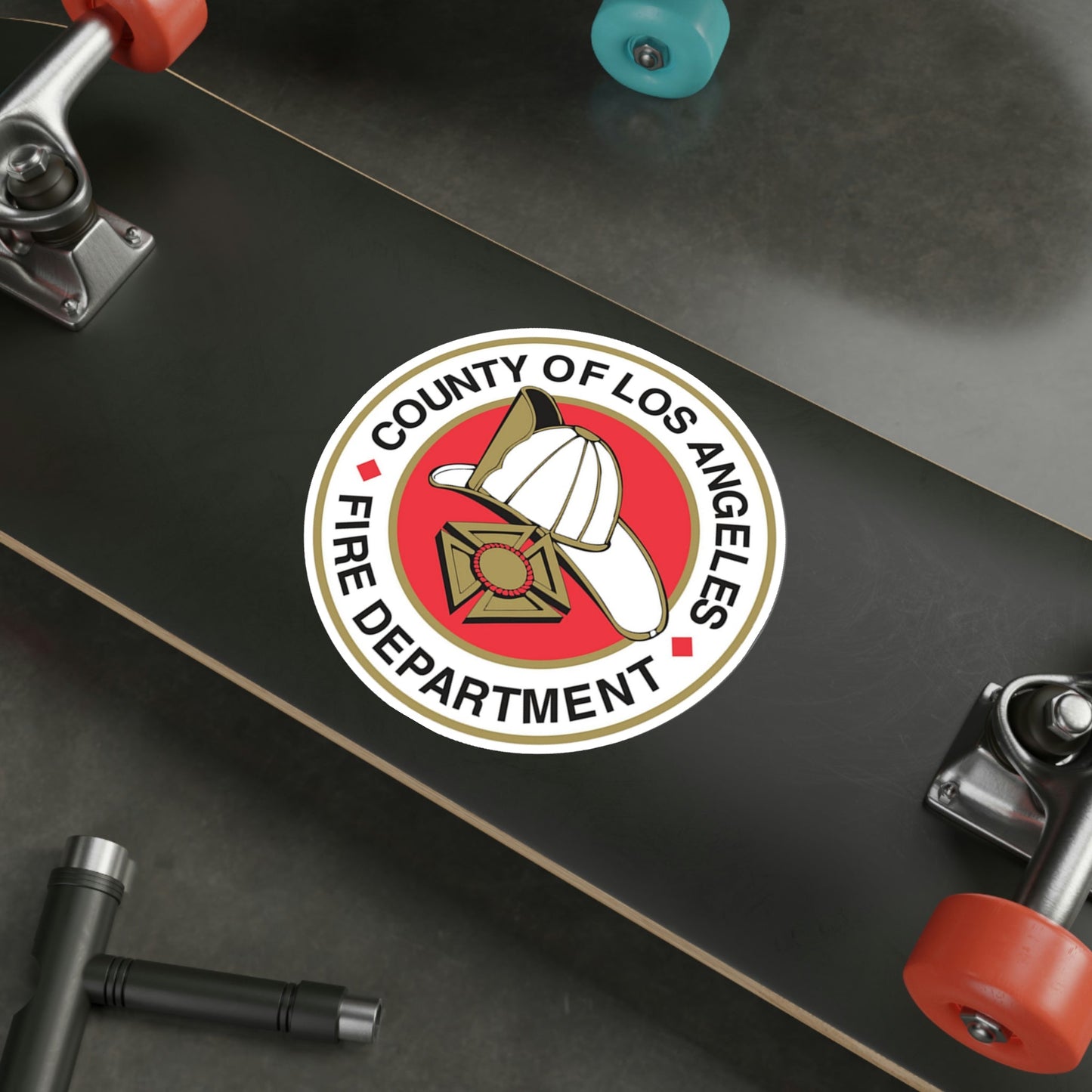 Seal of the Los Angeles County Fire Department USA STICKER Vinyl Die-Cut Decal-The Sticker Space