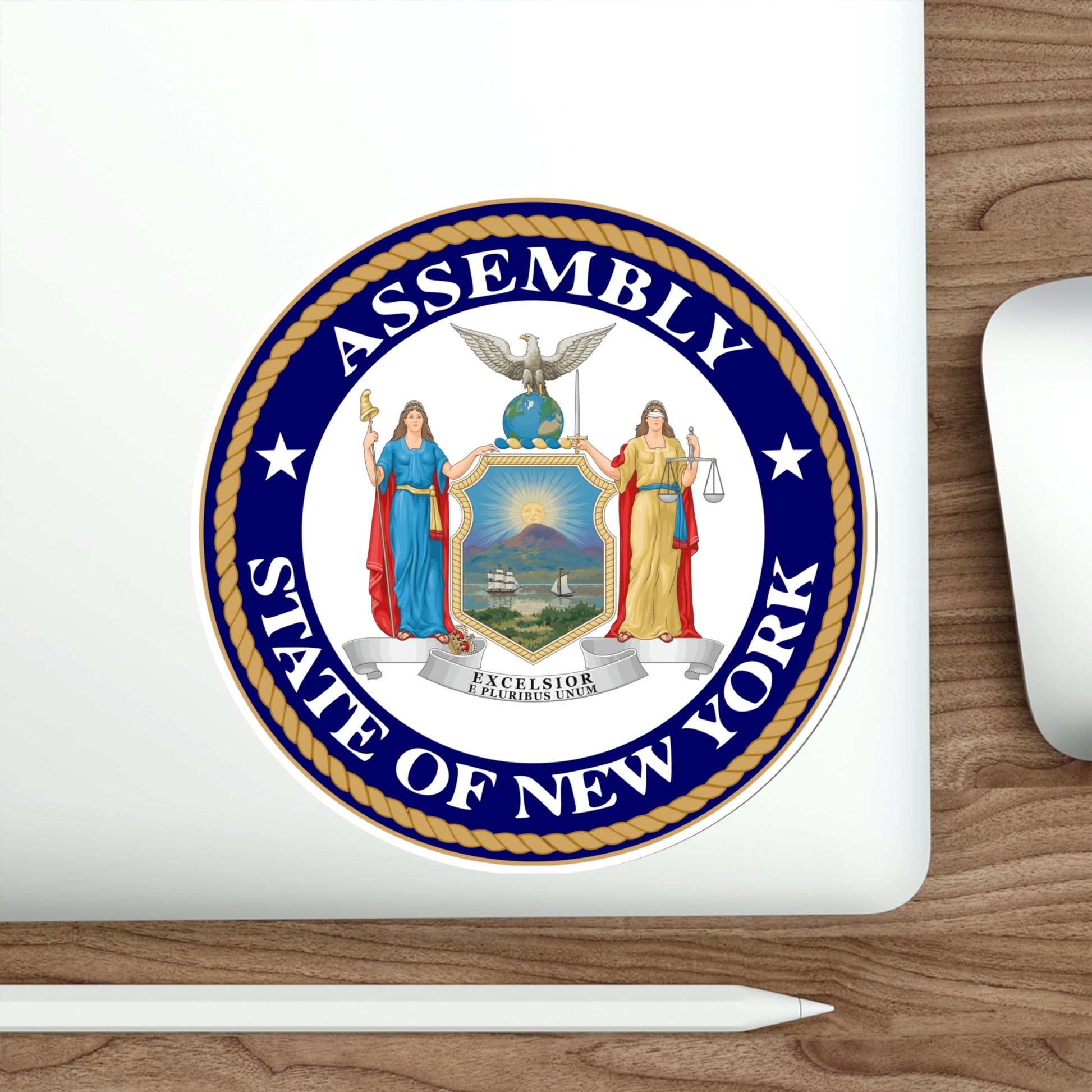 Seal of the New York State Assembly STICKER Vinyl Die-Cut Decal-The Sticker Space