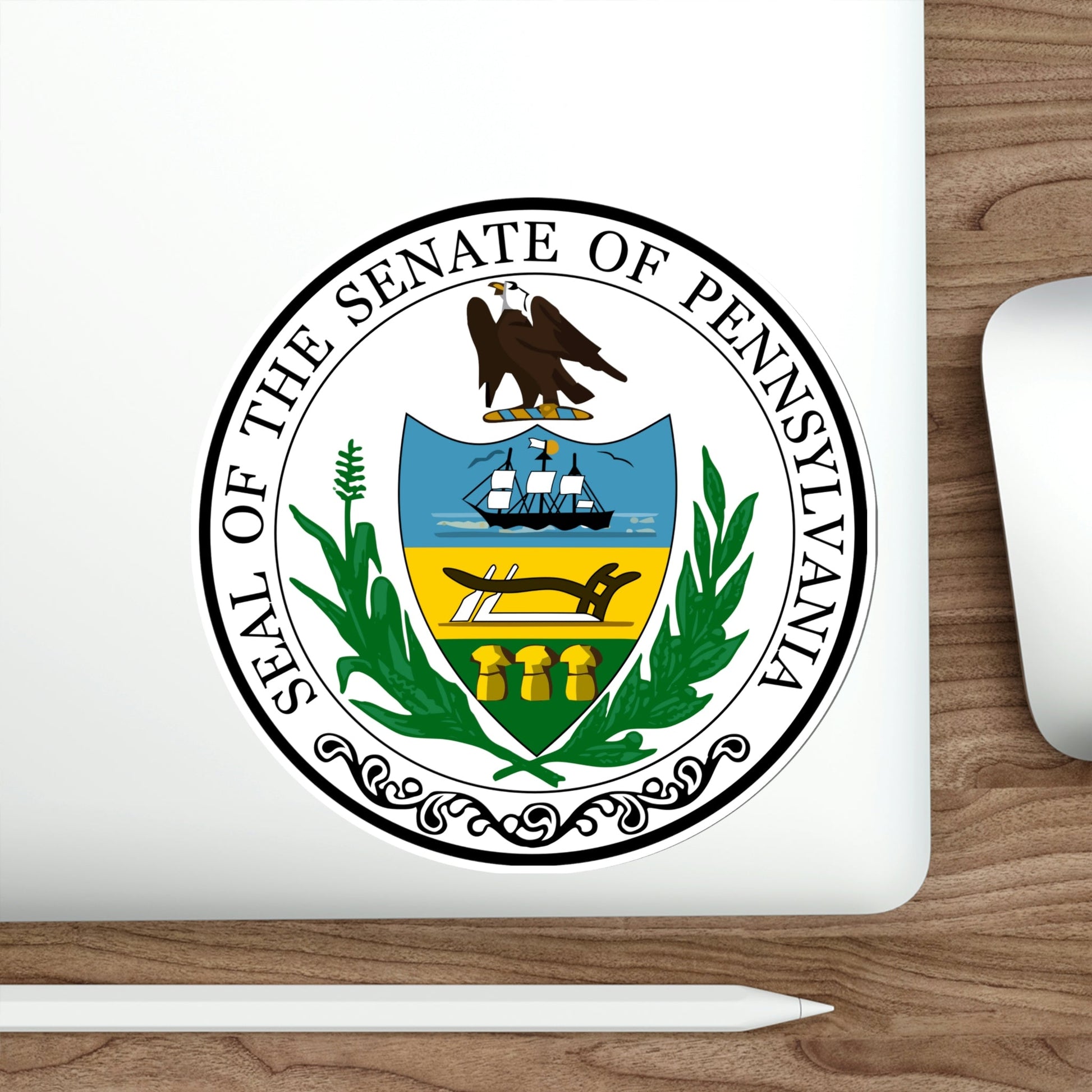 Seal of the Senate of Pennsylvania STICKER Vinyl Die-Cut Decal-The Sticker Space