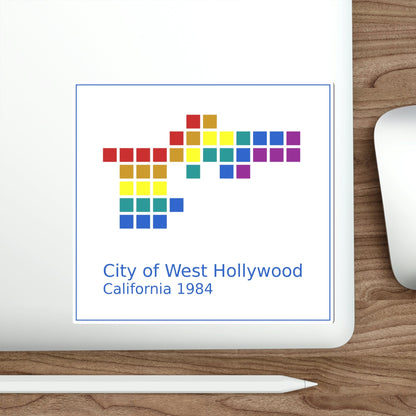 Seal of West Hollywood California USA STICKER Vinyl Die-Cut Decal-The Sticker Space