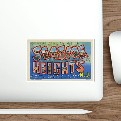 Seaside Heights NJ (Greeting Cards) STICKER Vinyl Die-Cut Decal-The Sticker Space