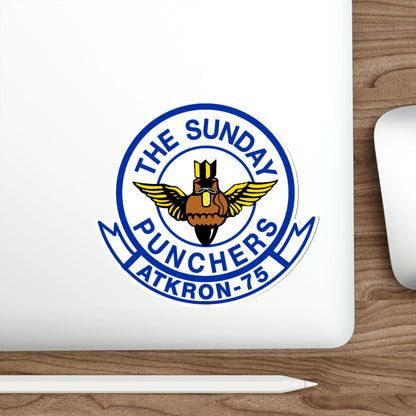 Second VA 75 ATKRON 75 The Sunday Punchers (U.S. Navy) STICKER Vinyl Die-Cut Decal-The Sticker Space