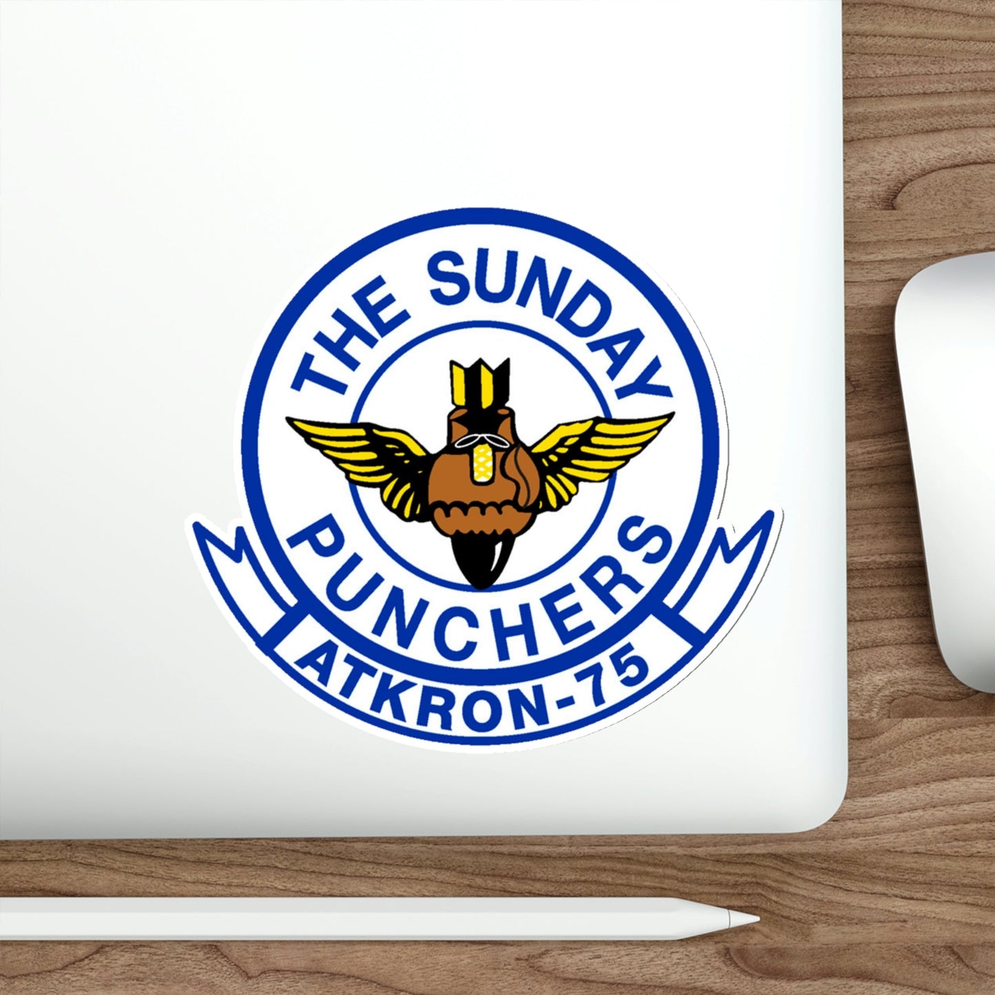 Second VA 75 ATKRON 75 The Sunday Punchers (U.S. Navy) STICKER Vinyl Die-Cut Decal-The Sticker Space