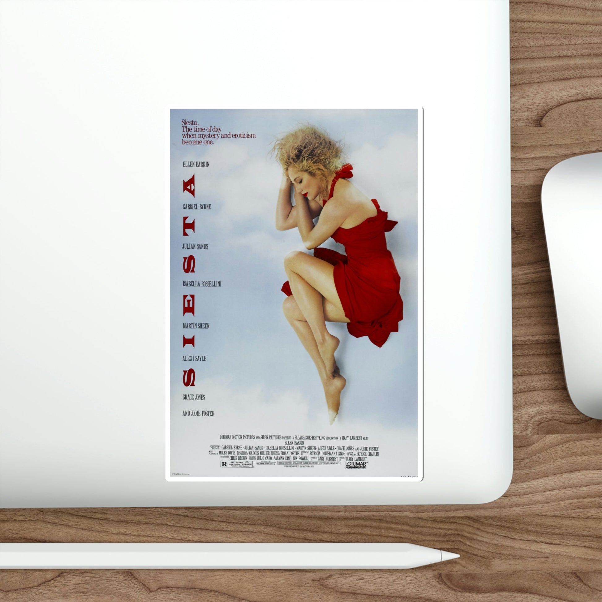 Siesta 1987 Movie Poster STICKER Vinyl Die-Cut Decal-The Sticker Space