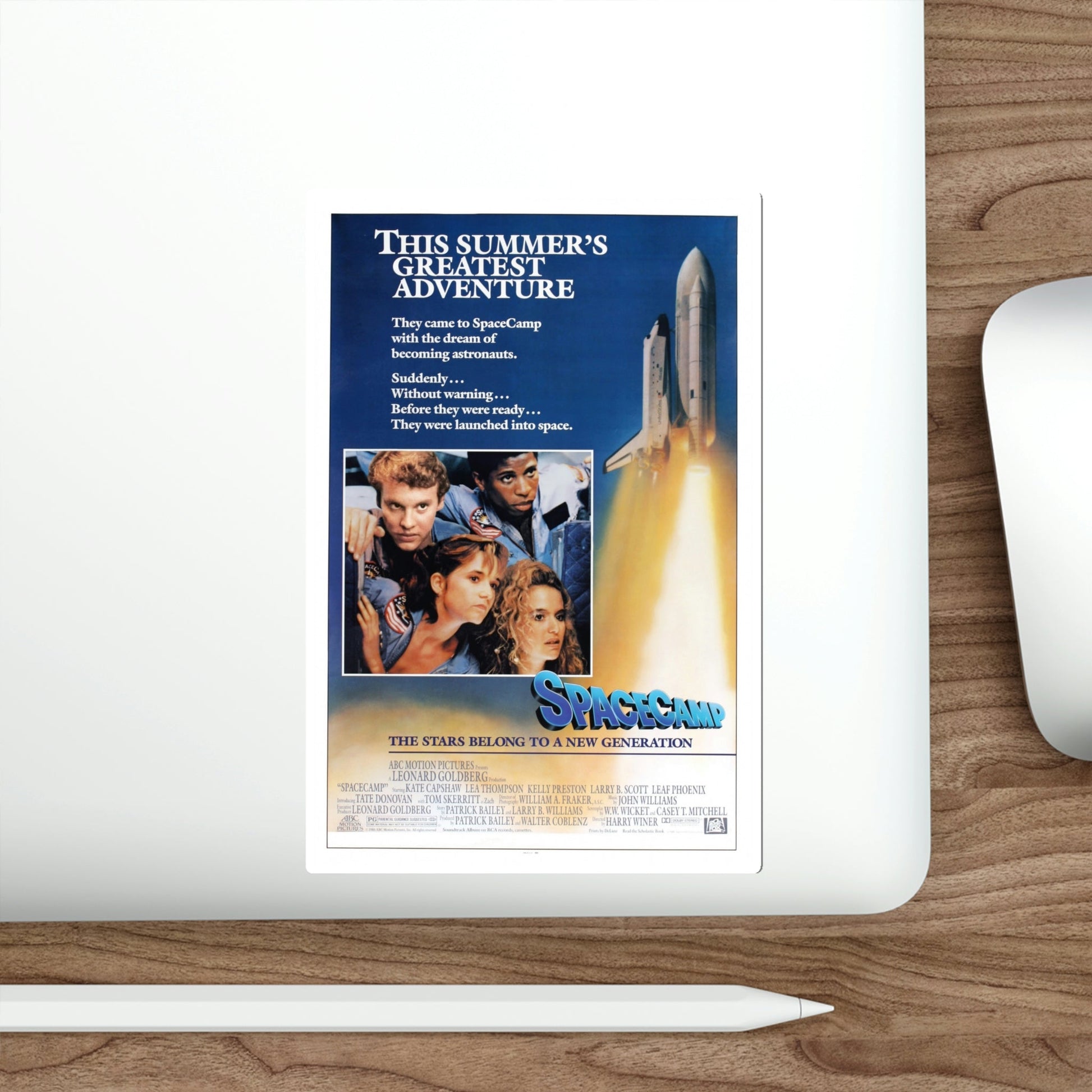 SpaceCamp 1986 Movie Poster STICKER Vinyl Die-Cut Decal-The Sticker Space