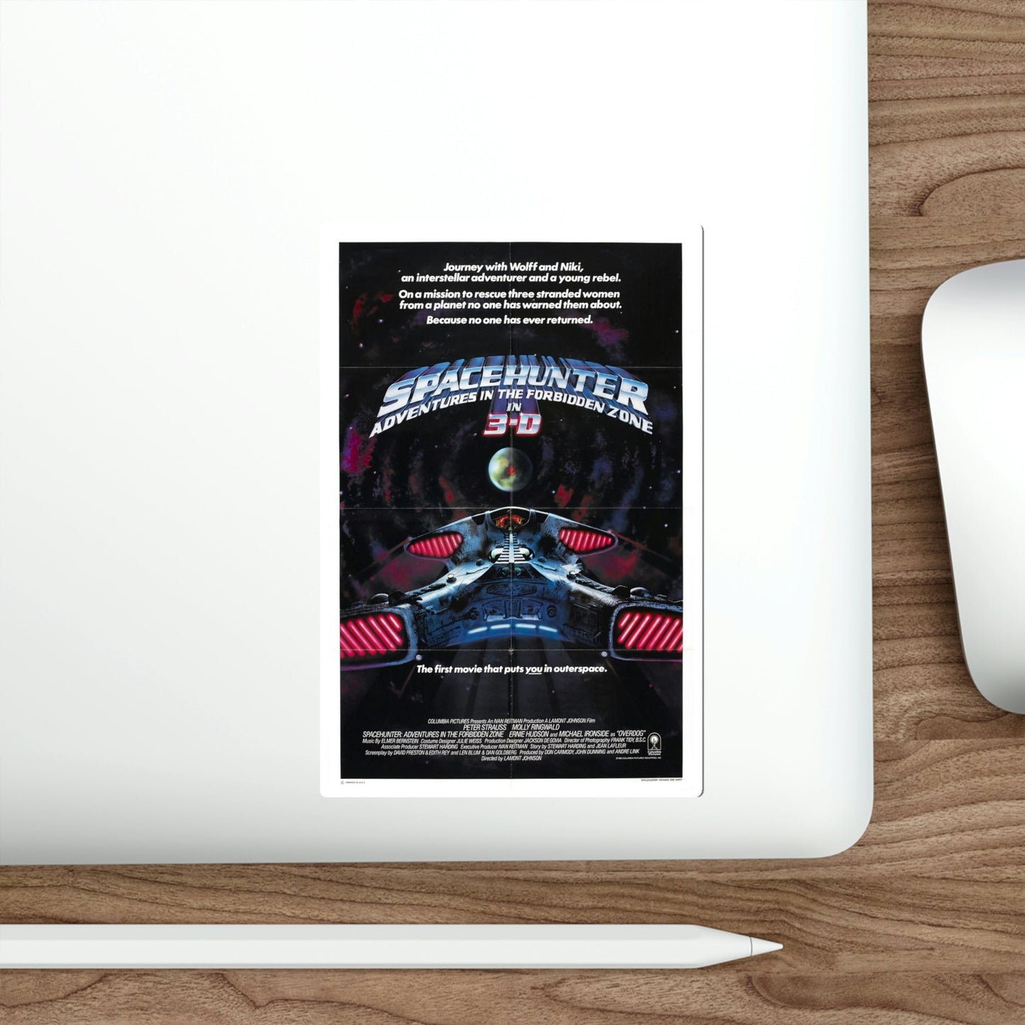 Spacehunter Adventures in the Forbidden Zone 1983 Movie Poster STICKER Vinyl Die-Cut Decal-The Sticker Space