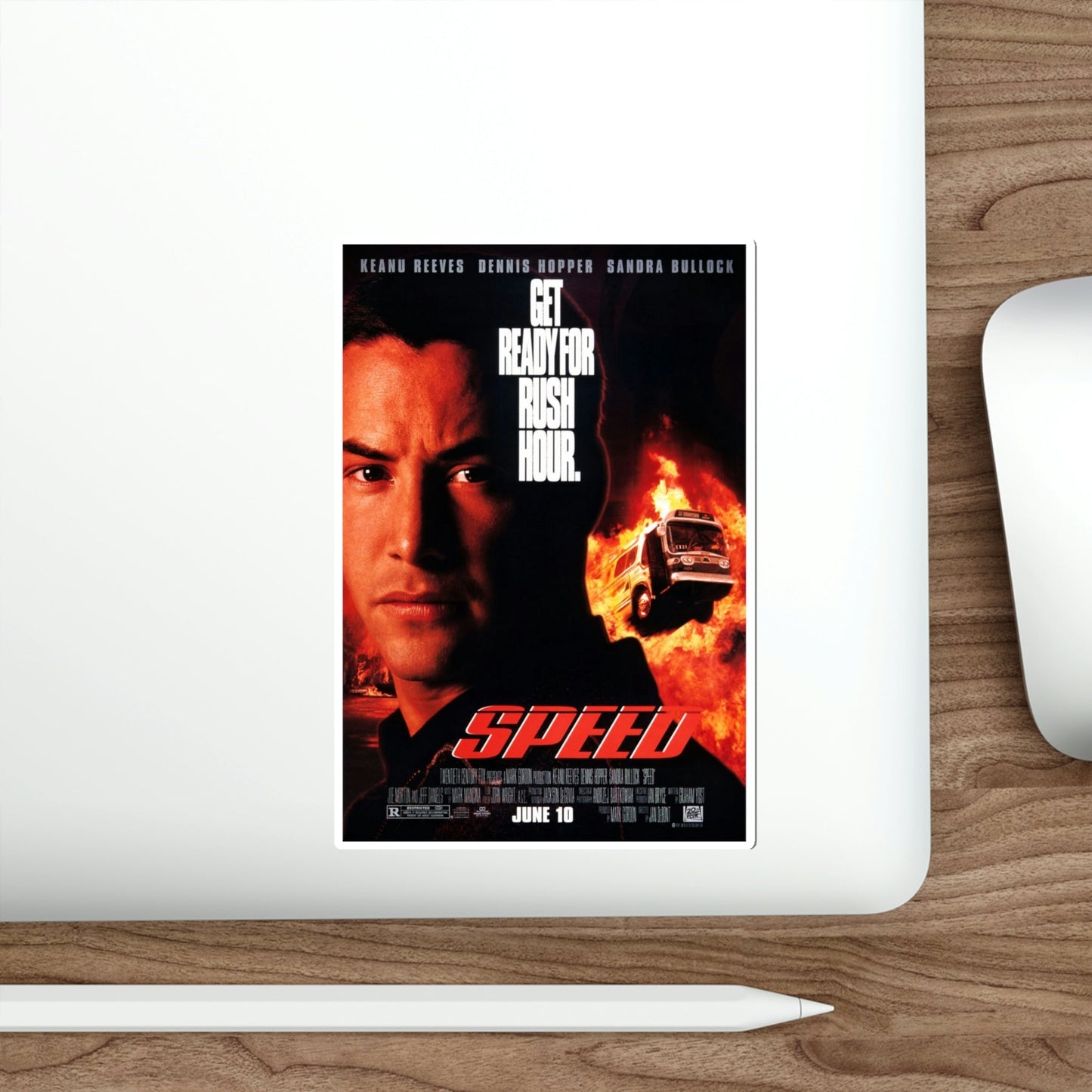 Speed 1994 Movie Poster STICKER Vinyl Die-Cut Decal-The Sticker Space