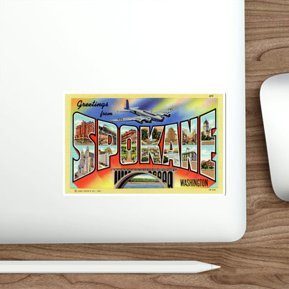 Spokane Washington (Greeting Cards) STICKER Vinyl Die-Cut Decal-The Sticker Space