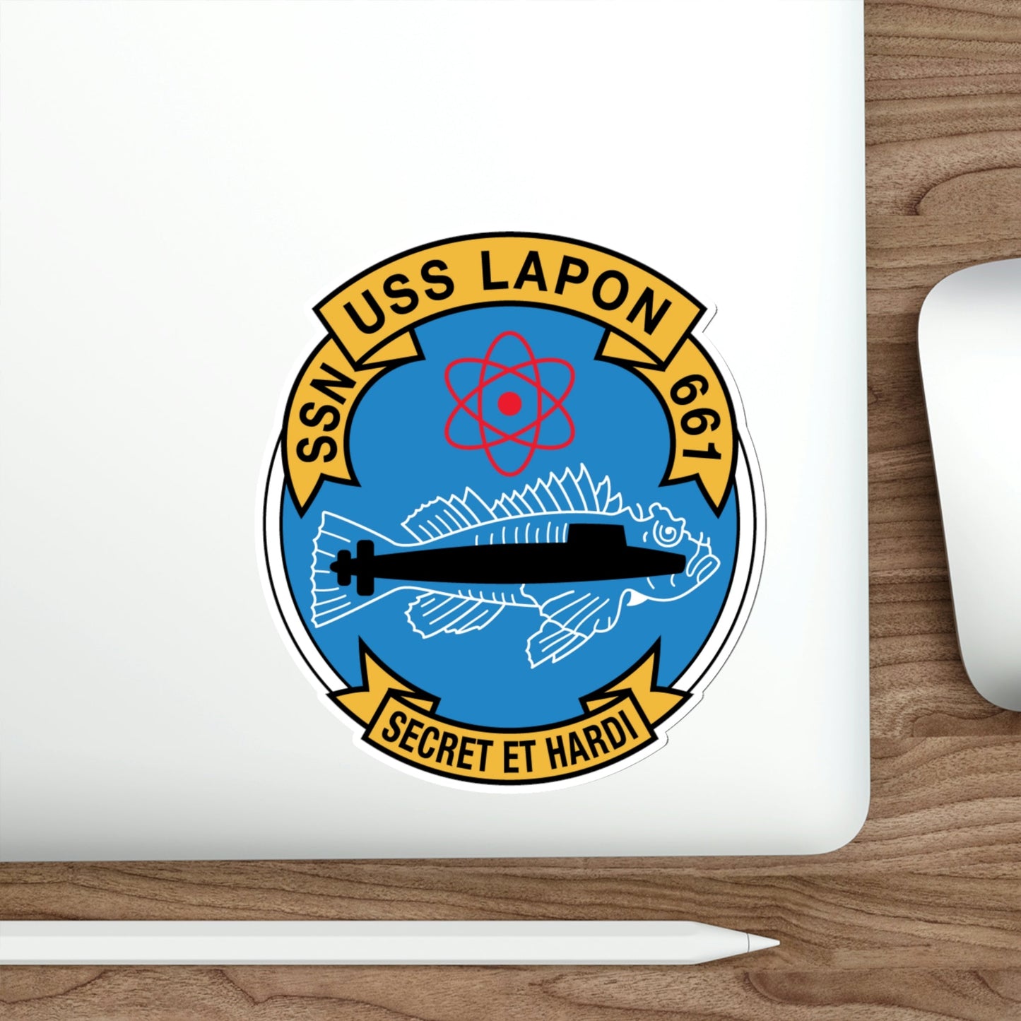 SSN USS Lapon 661 Secret ET Hardi (U.S. Navy) STICKER Vinyl Die-Cut Decal-The Sticker Space