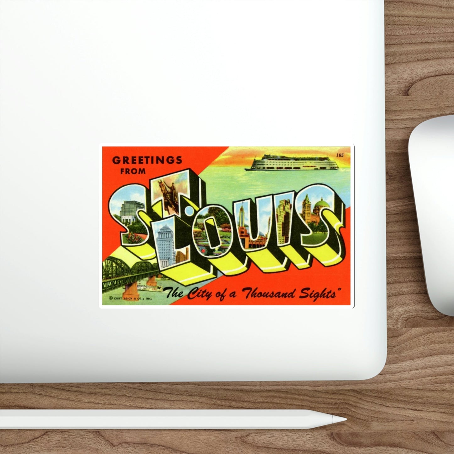 St Louis Missouri (Greeting Cards) STICKER Vinyl Die-Cut Decal-The Sticker Space