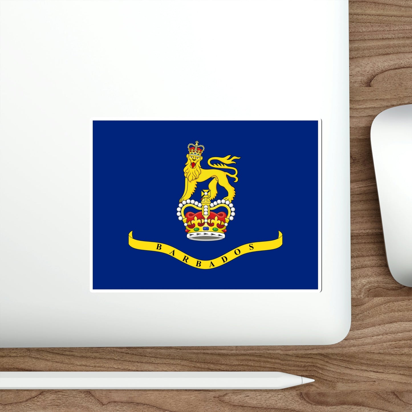 Standard of the Governor-General of Barbados STICKER Vinyl Die-Cut Decal-The Sticker Space