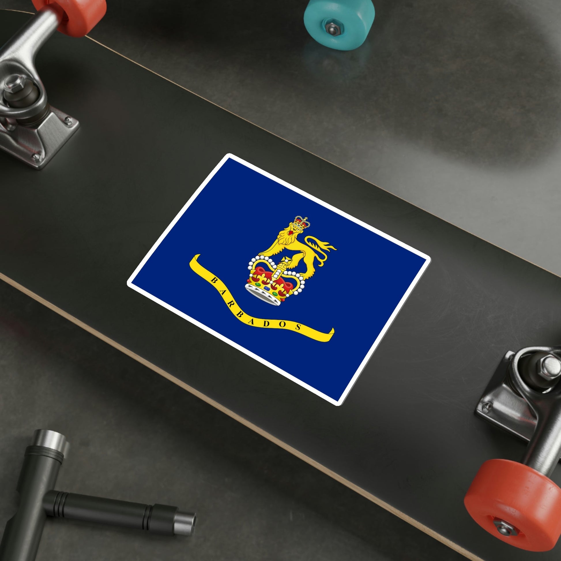 Standard of the Governor-General of Barbados STICKER Vinyl Die-Cut Decal-The Sticker Space