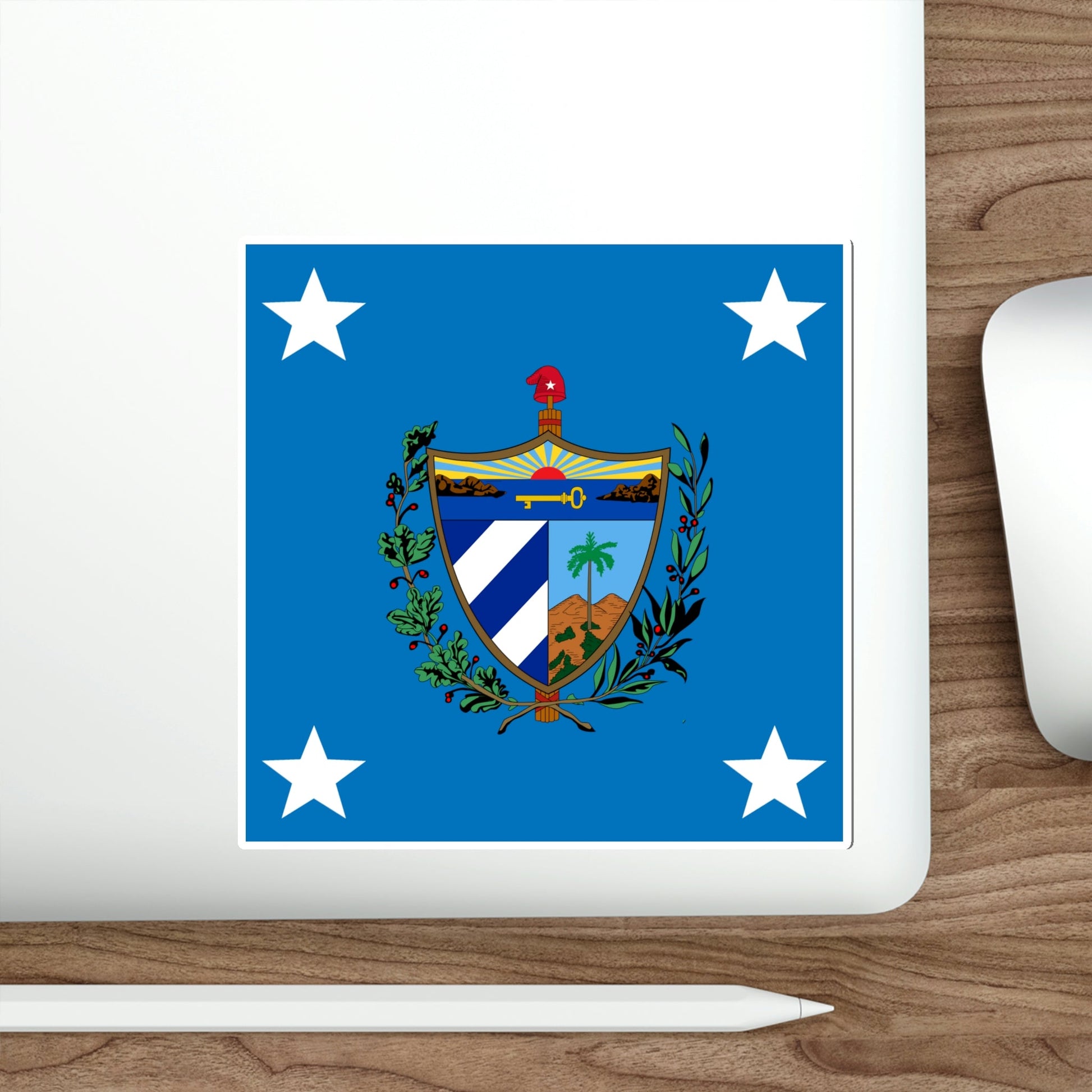 Standard of the President of Cuba (1909-1929) STICKER Vinyl Die-Cut Decal-The Sticker Space