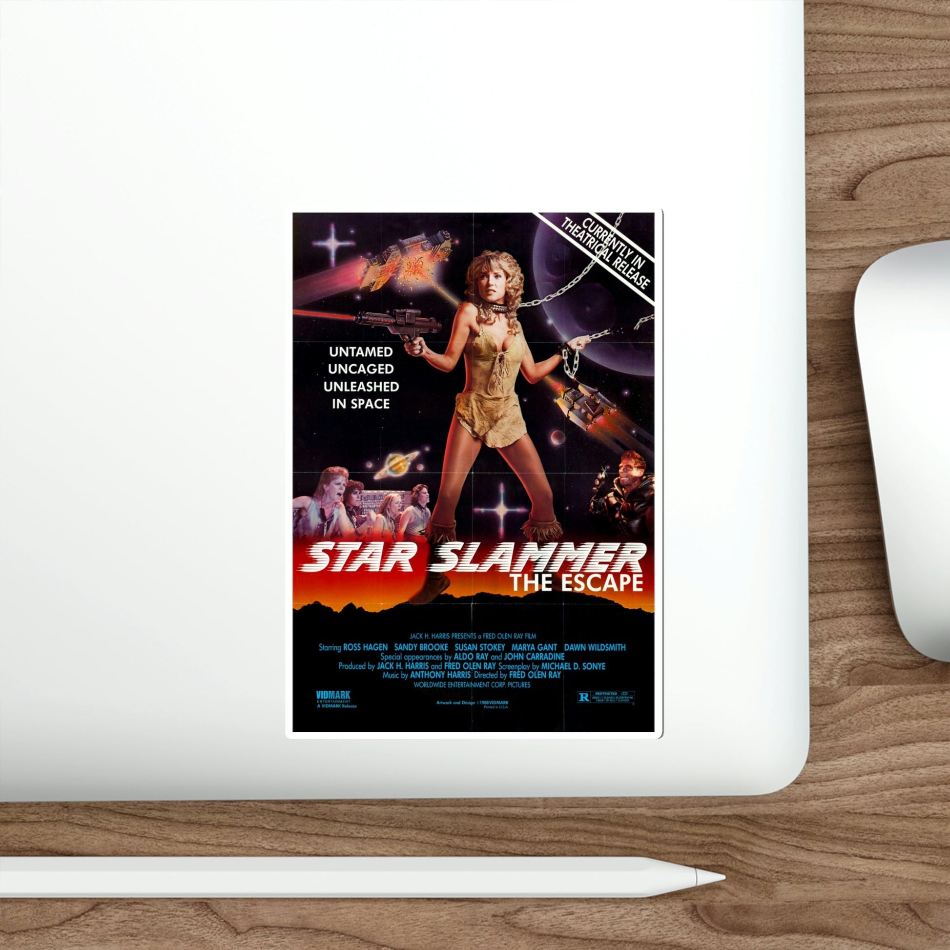 Star Slammer 1986 Movie Poster STICKER Vinyl Die-Cut Decal-The Sticker Space