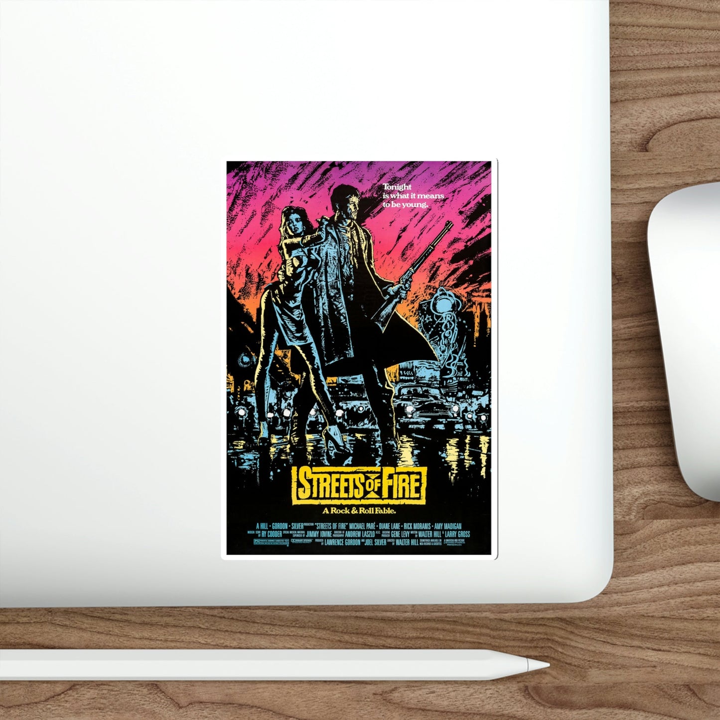 Streets of Fire 1984 Movie Poster STICKER Vinyl Die-Cut Decal-The Sticker Space