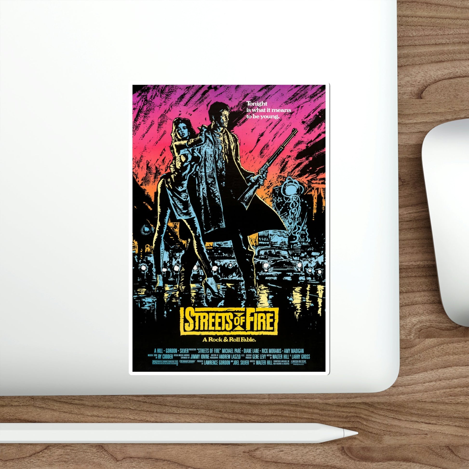 Streets of Fire 1984 Movie Poster STICKER Vinyl Die-Cut Decal-The Sticker Space