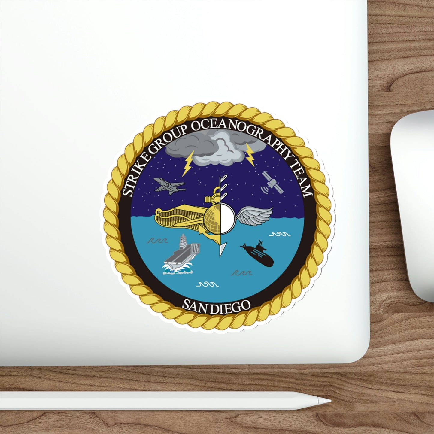 Strike Group Oceanography Team San Diego (U.S. Navy) STICKER Vinyl Die-Cut Decal-The Sticker Space