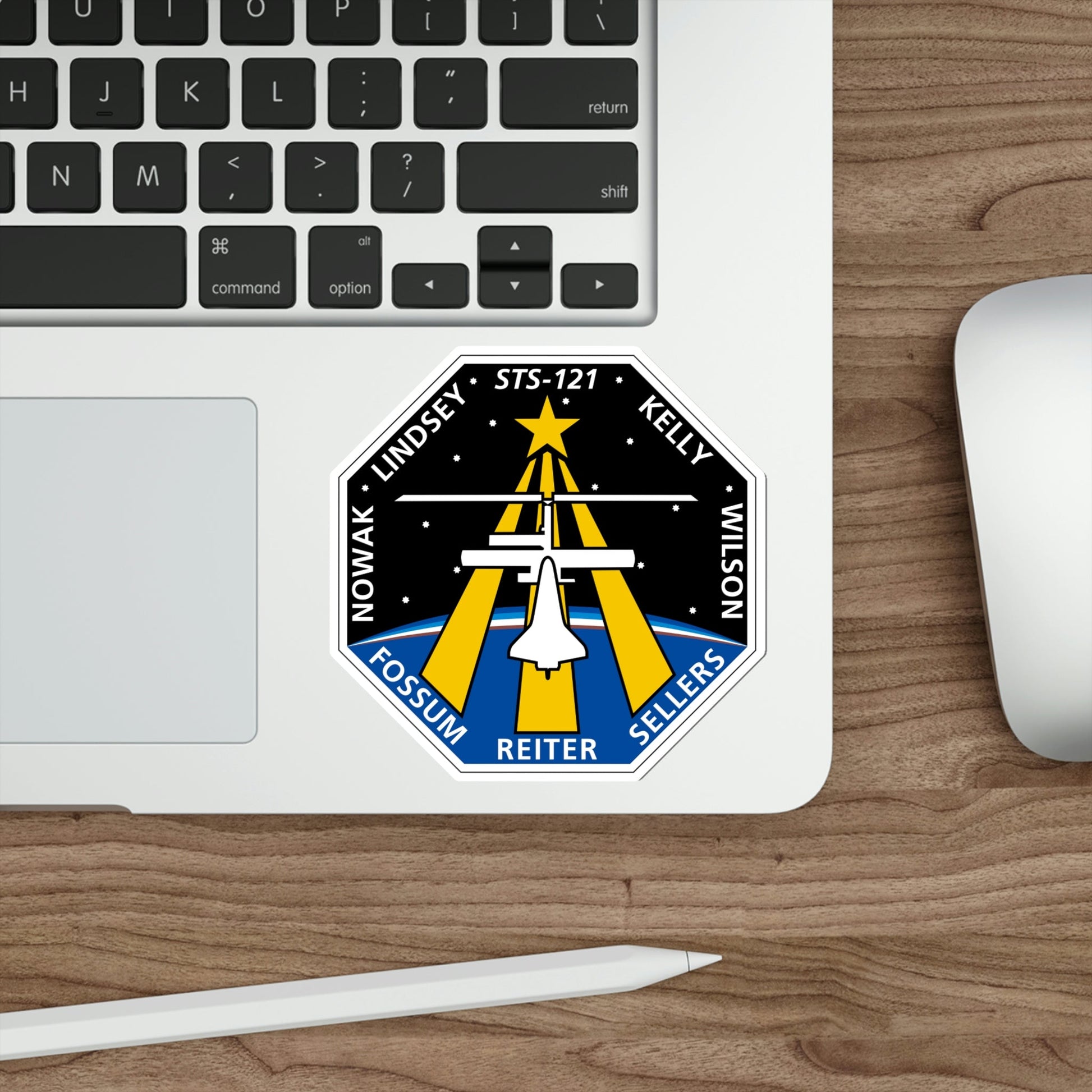 STS 121 Patch NASA STICKER Vinyl Die-Cut Decal-The Sticker Space