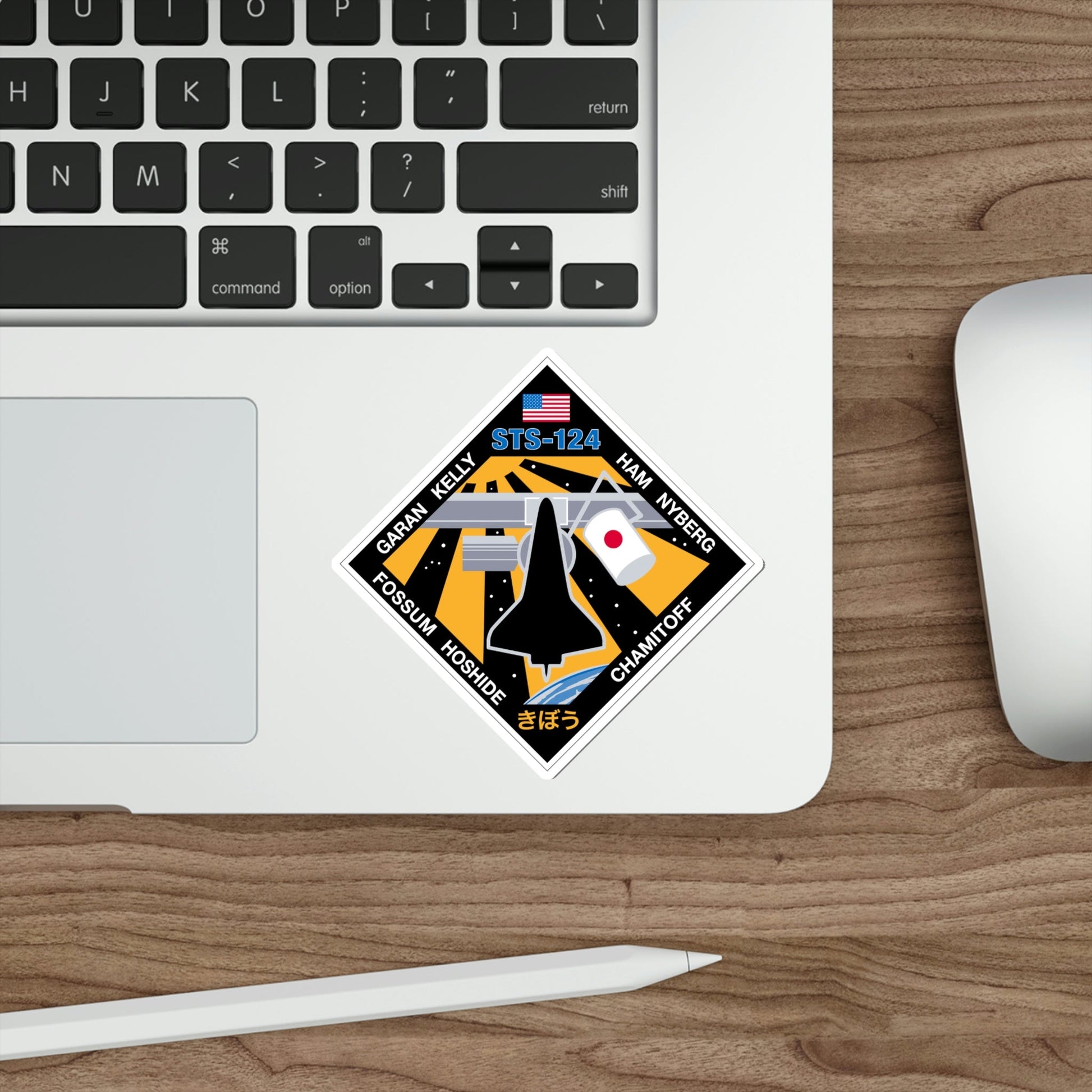 STS 124 Patch NASA STICKER Vinyl Die-Cut Decal-The Sticker Space