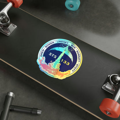 STS 133 (NASA) Holographic STICKER Die-Cut Vinyl Decal-The Sticker Space