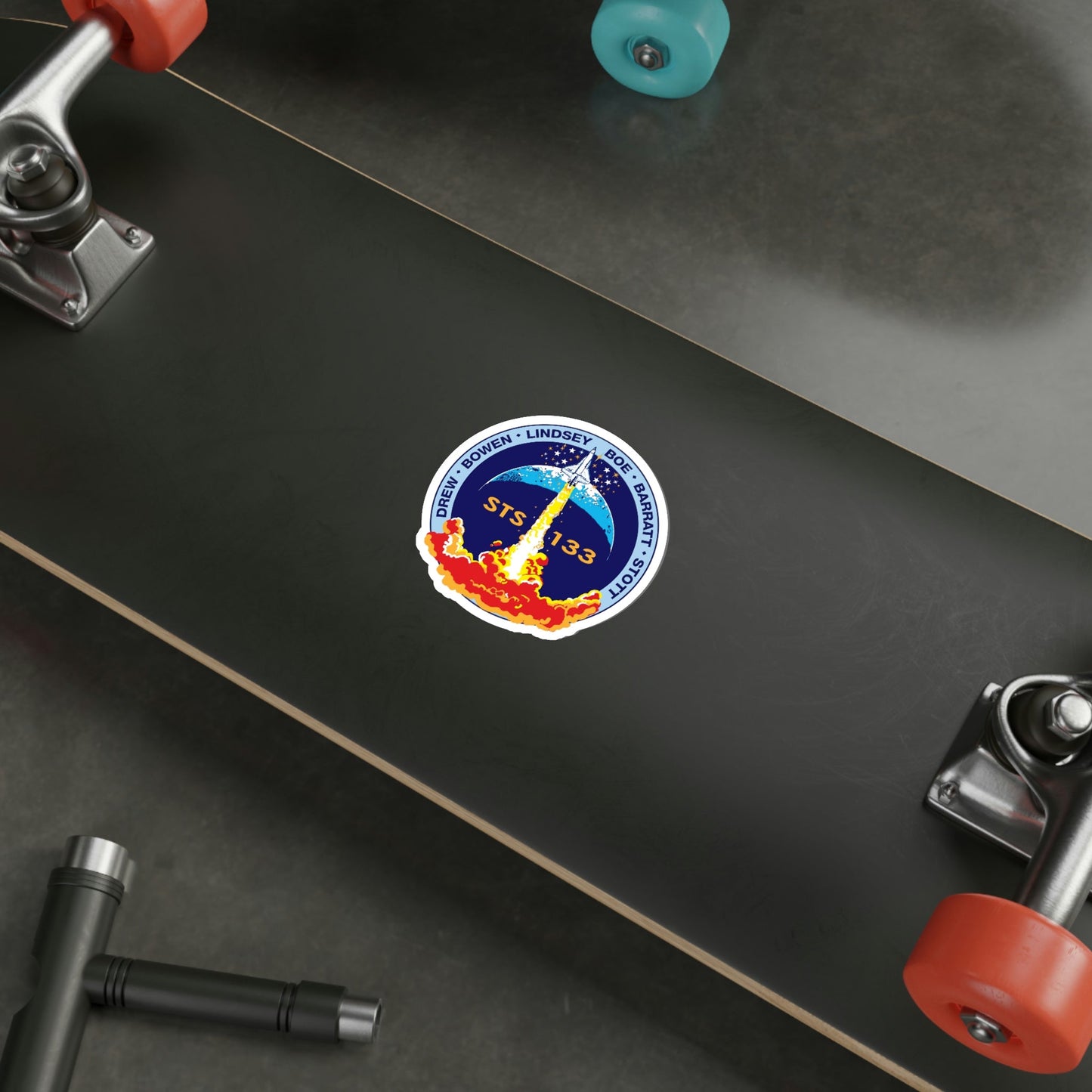 STS 133 Patch NASA STICKER Vinyl Die-Cut Decal-The Sticker Space