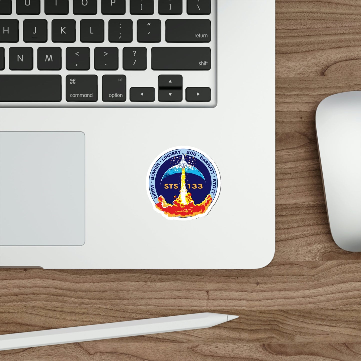 STS 133 Patch NASA STICKER Vinyl Die-Cut Decal-The Sticker Space