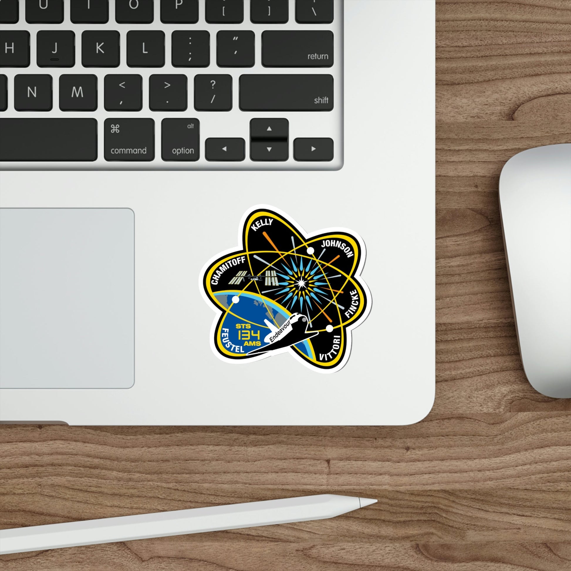 STS 134 Patch NASA STICKER Vinyl Die-Cut Decal-The Sticker Space