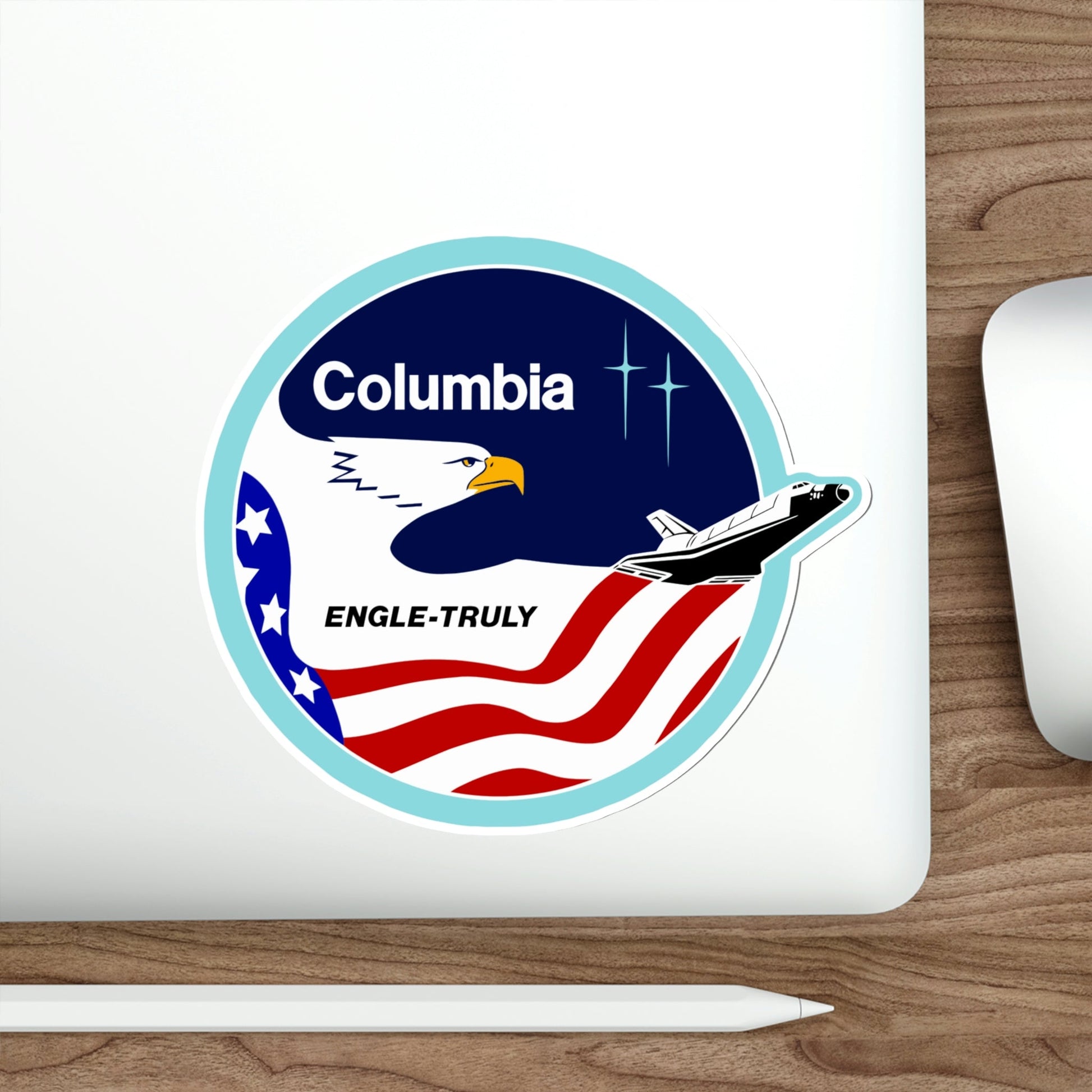 STS 2 Patch NASA STICKER Vinyl Die-Cut Decal-The Sticker Space