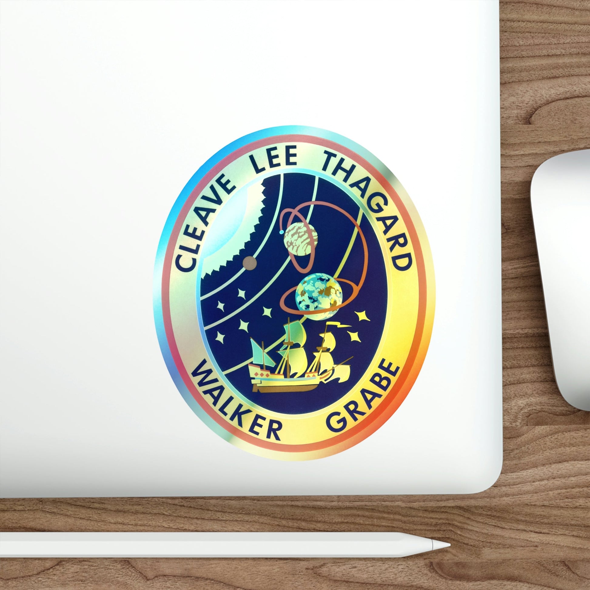 STS 30 (NASA) Holographic STICKER Die-Cut Vinyl Decal-The Sticker Space