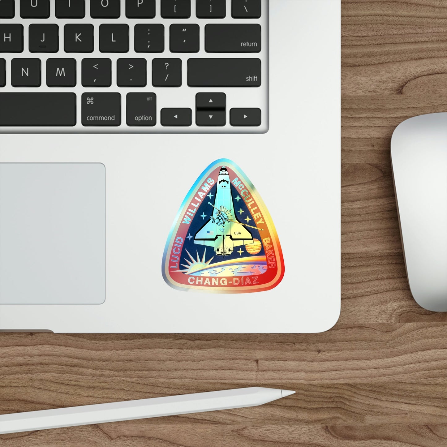 STS 34 (NASA) Holographic STICKER Die-Cut Vinyl Decal-The Sticker Space